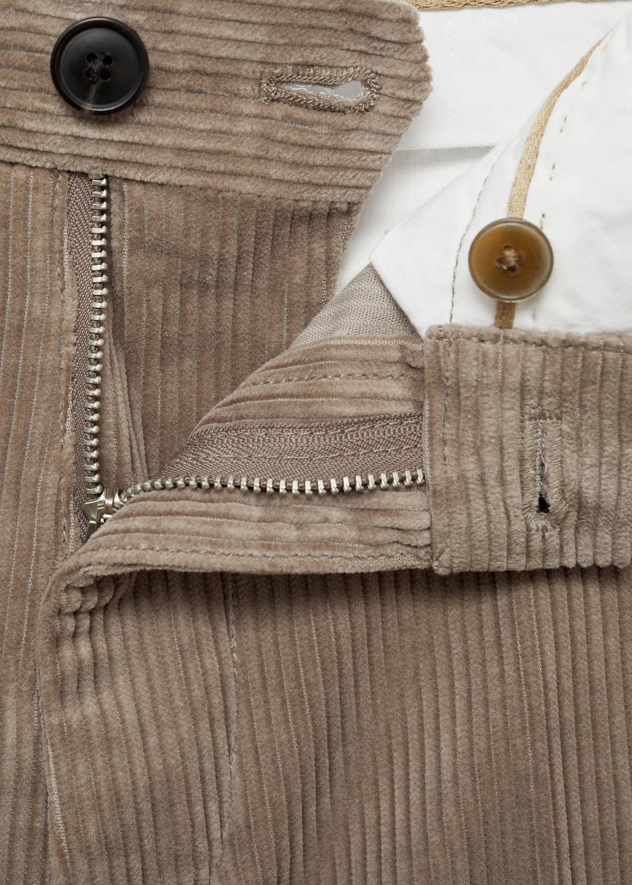 Corduroy regular-fit trousers - Details of the article 8