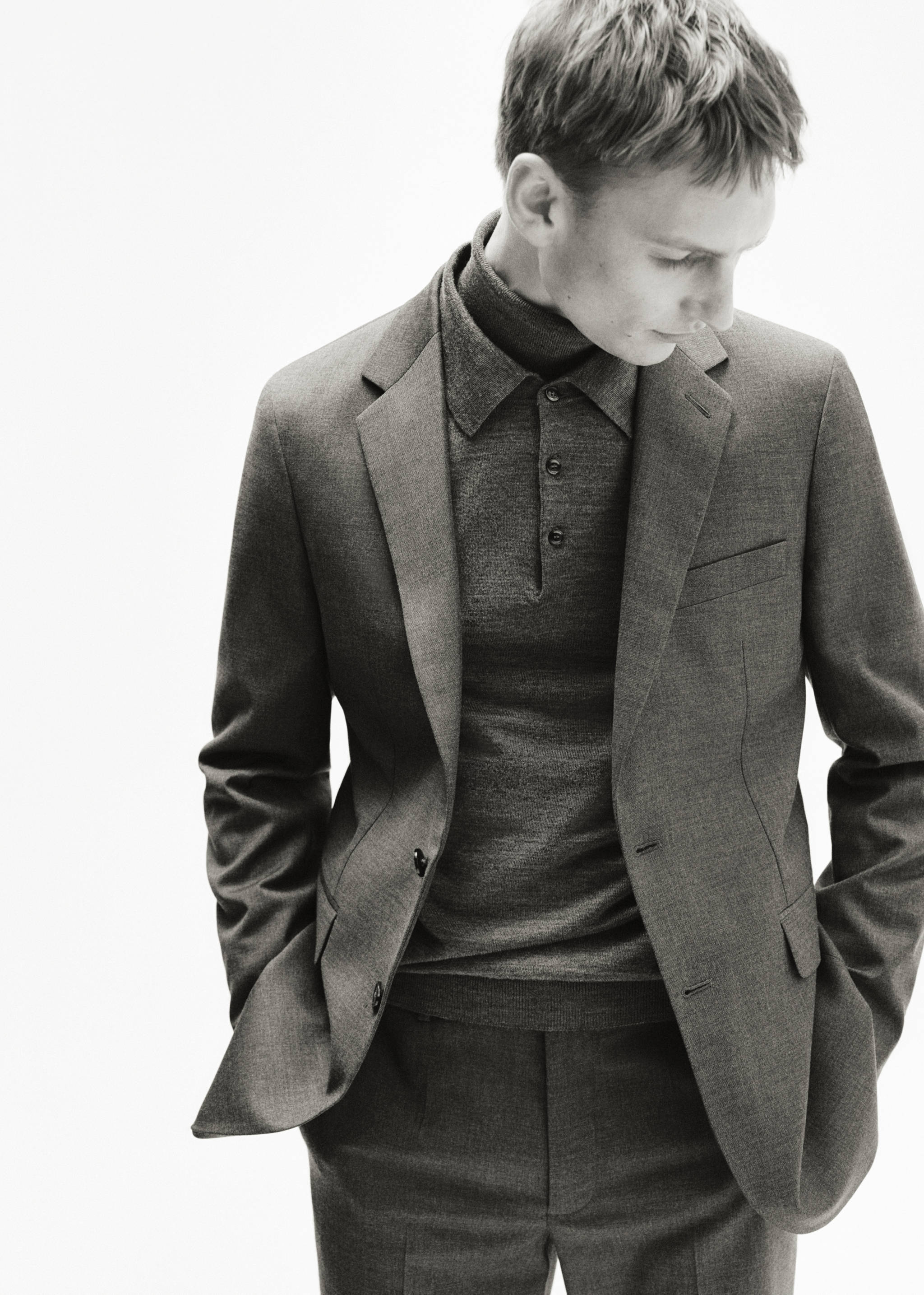 Milan slim-fit suit blazer - Details of the article 5