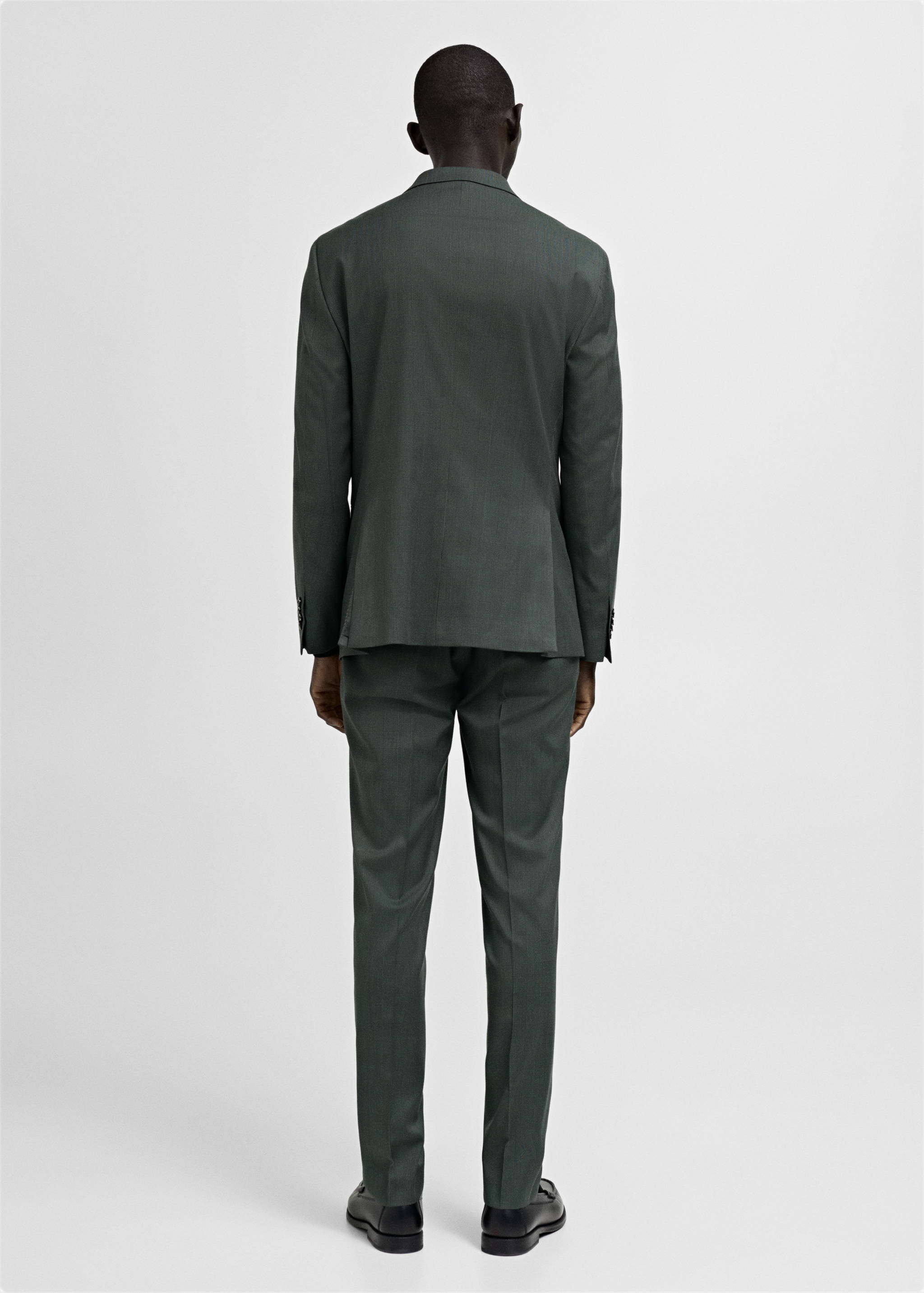 Milan Prince of Wales check suit jacket - Reverse of the article