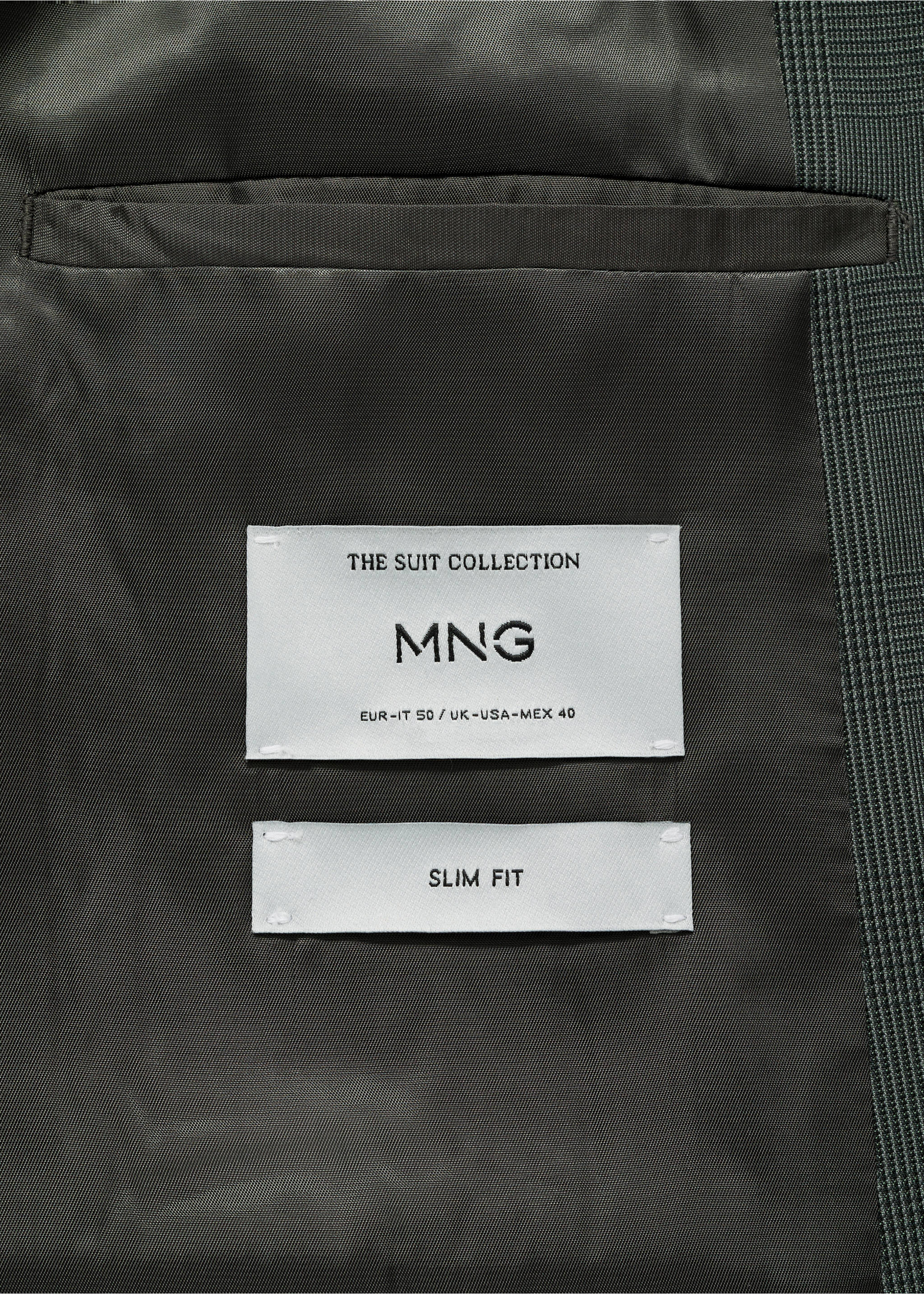 Milan Prince of Wales check suit blazer - Details of the article 0, Green. Ref: 87030588-00.