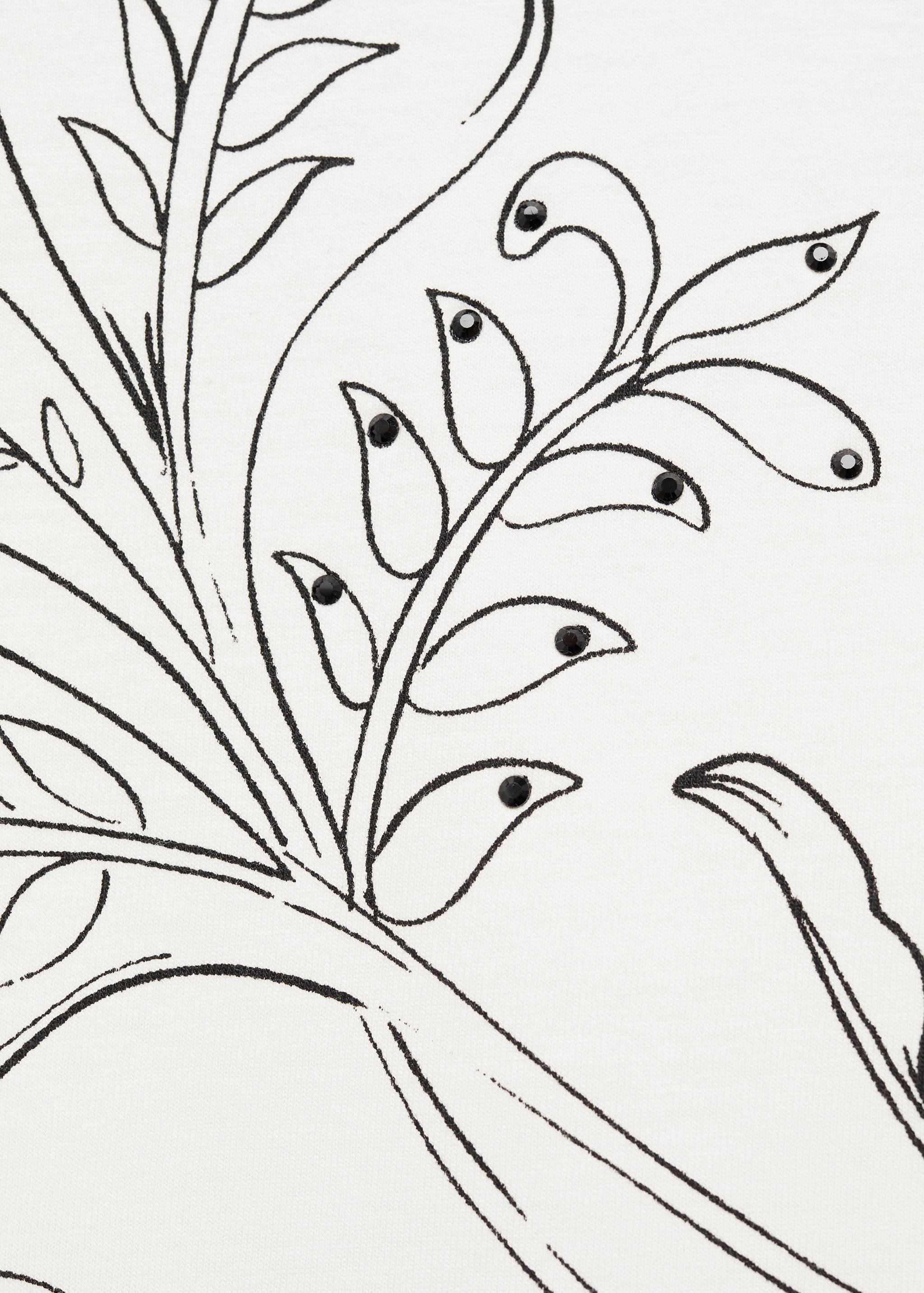 Floral-print cotton t-shirt - Details of the article 0