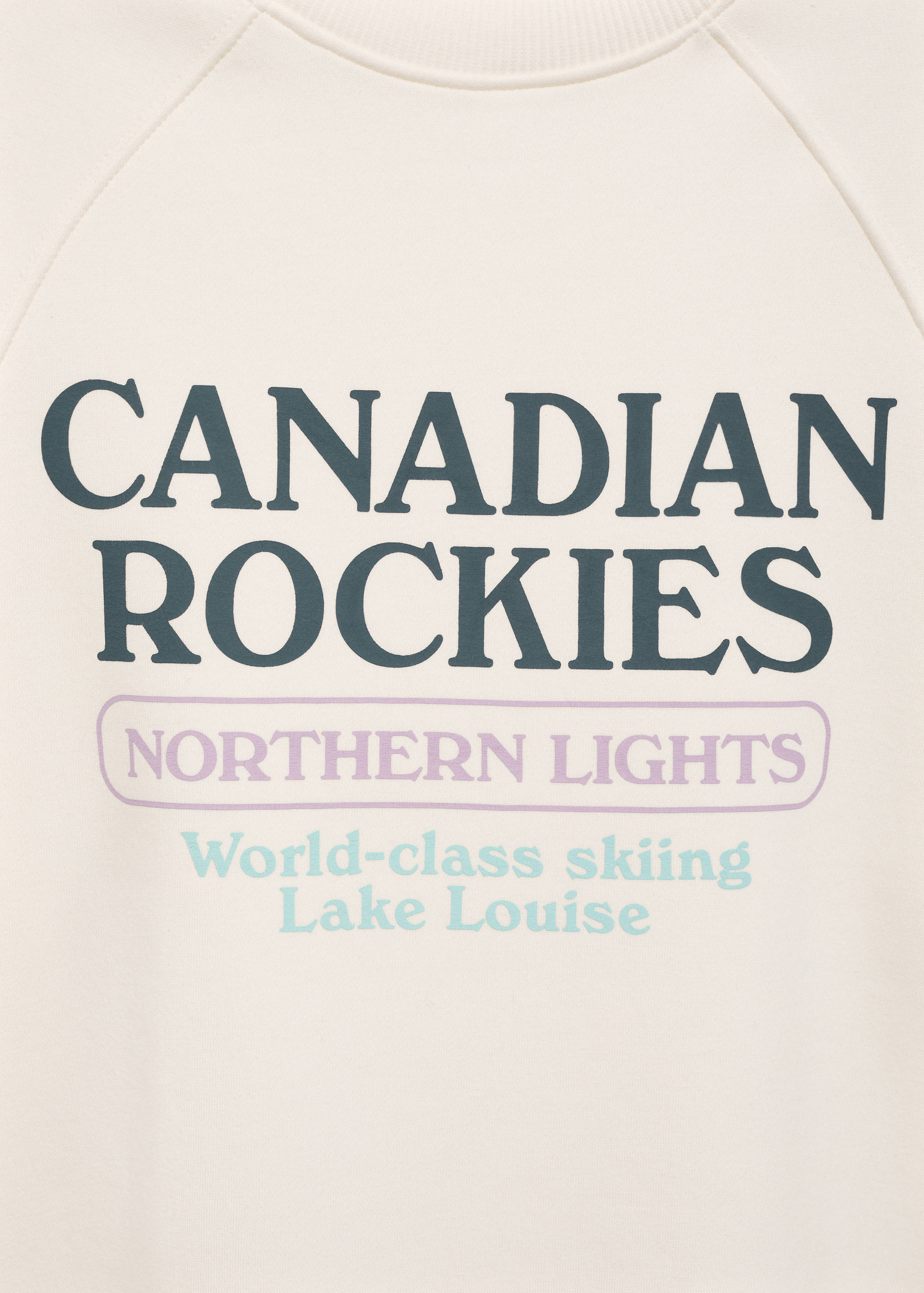 Gemustertes Sweatshirt mit Aufschrift - Detail des Artikels 8