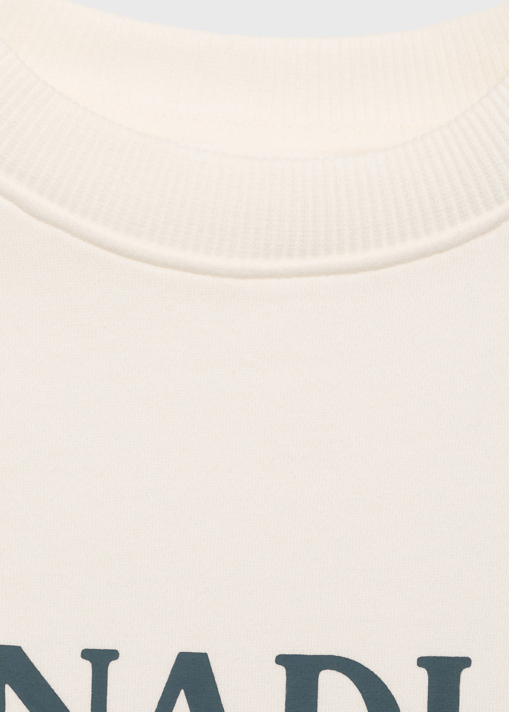 Gemustertes Sweatshirt mit Aufschrift - Detail des Artikels 0