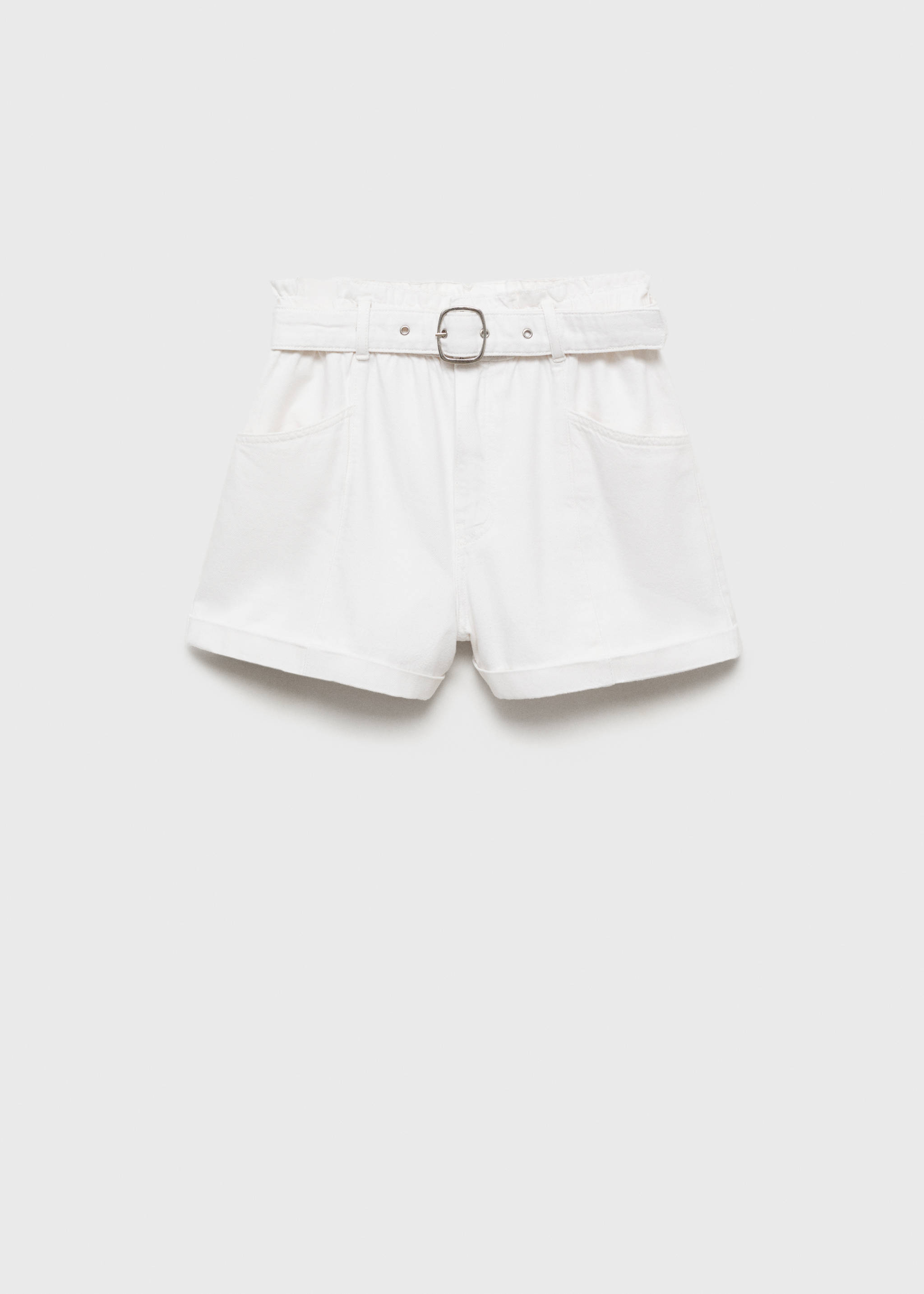 Paperbag shorts with belted hem - Article without model