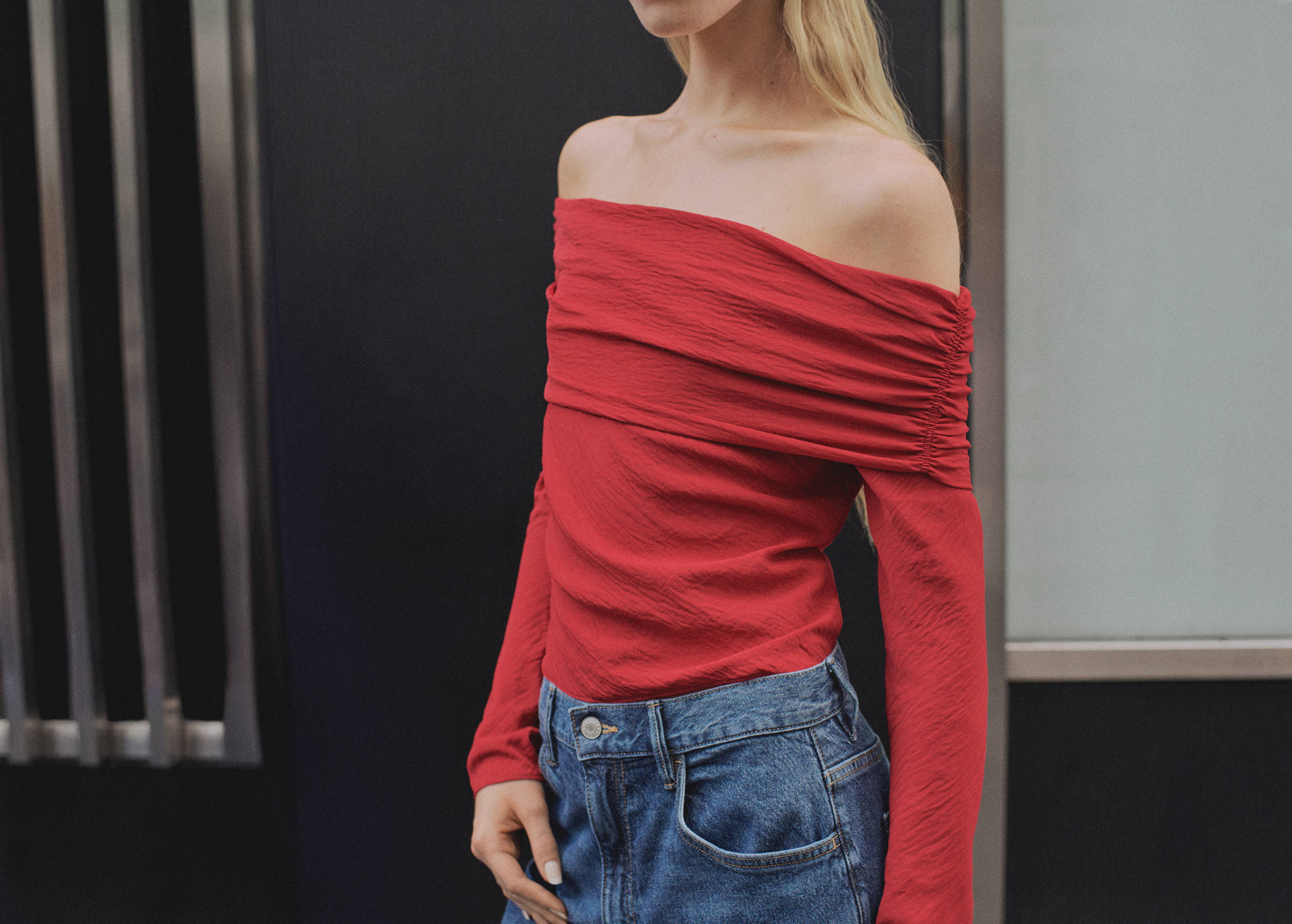 Off shoulders blouse - Panoramic plane