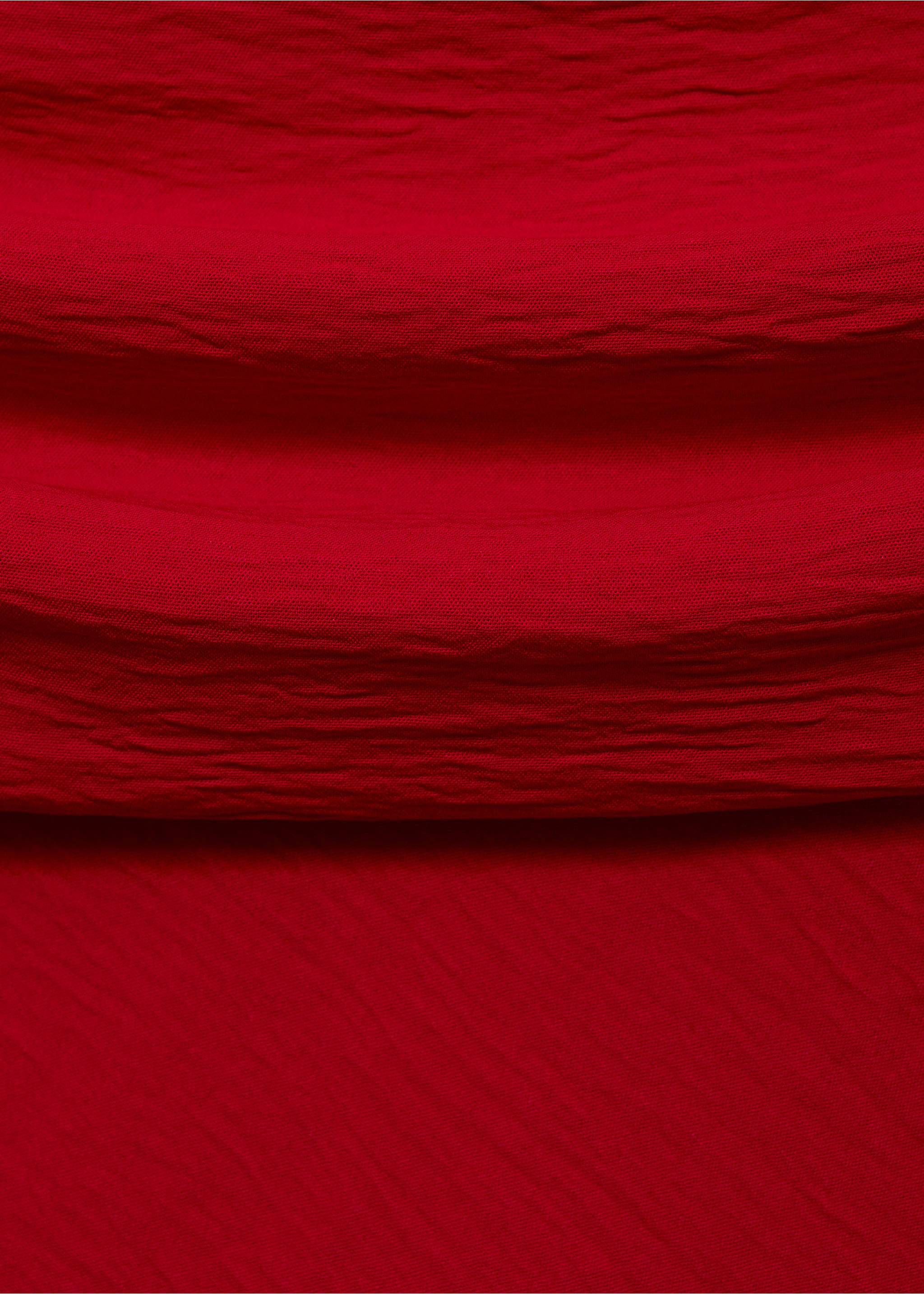 Off shoulders blouse - Details of the article 8, Red. Ref: 87030597-00.