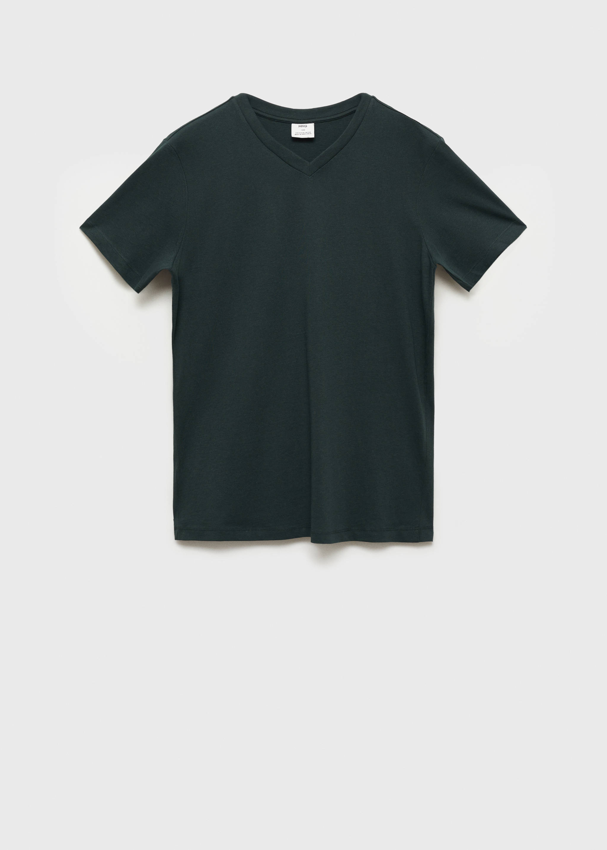 T-shirt col en V slim-fit 100 % coton - Article sans modèle