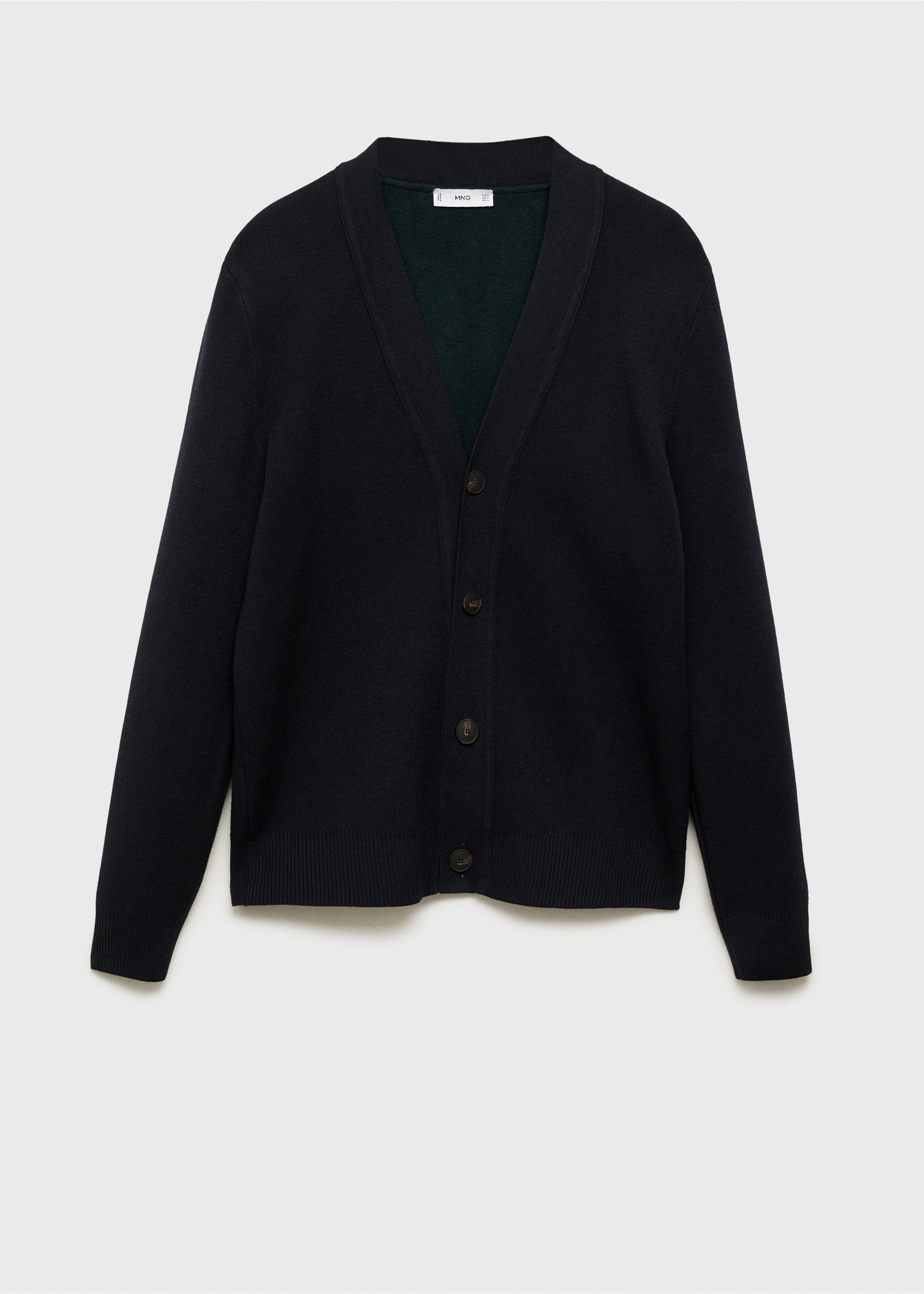 Knitted button cardigan - Article without model, Dark Navy. Ref: 87030600-00.