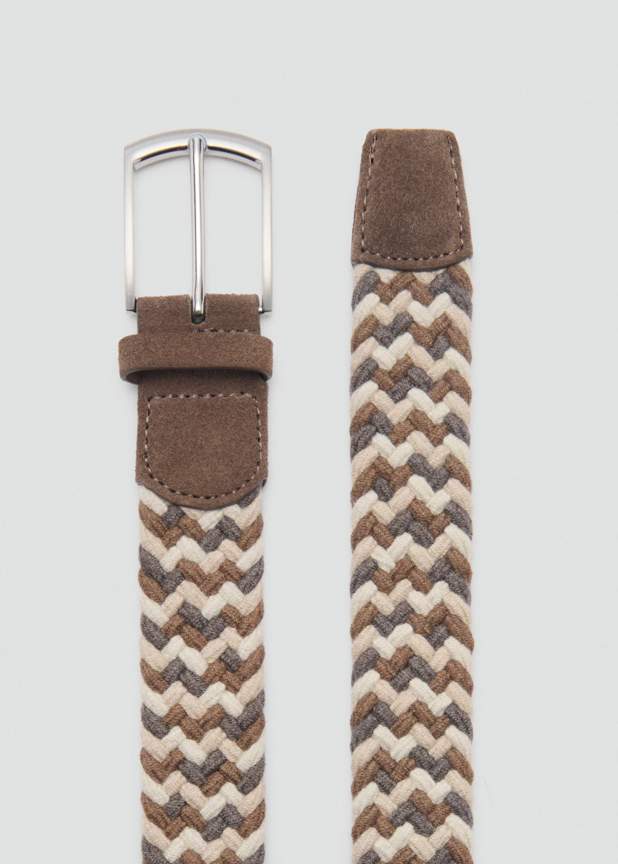 Barevný elastický pásek se zapletením - Náhled ve středové rovině