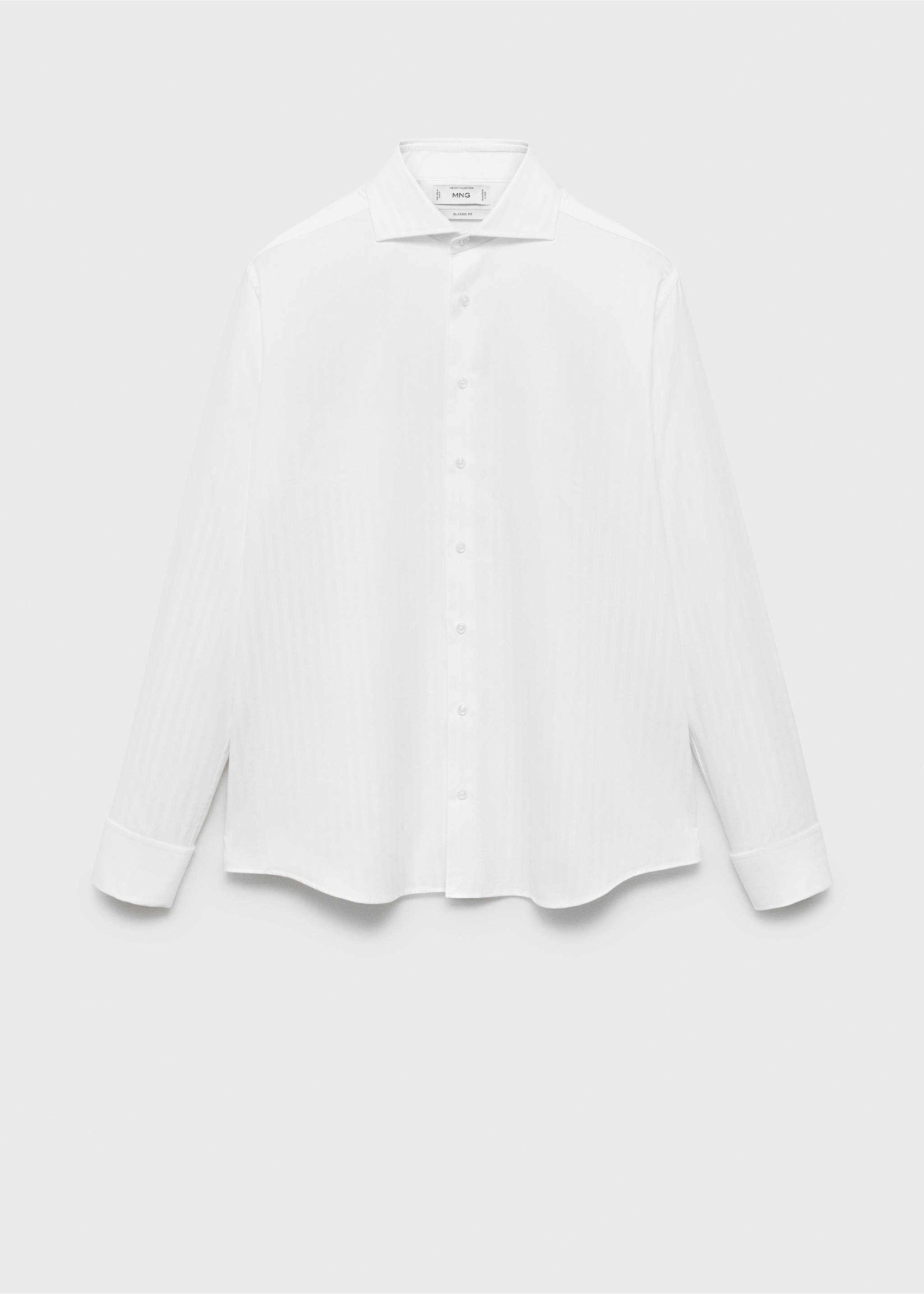 Chemise costume slim fit 100 % coton - Article sans modèle, Blanc. Ref: 87030612-00.