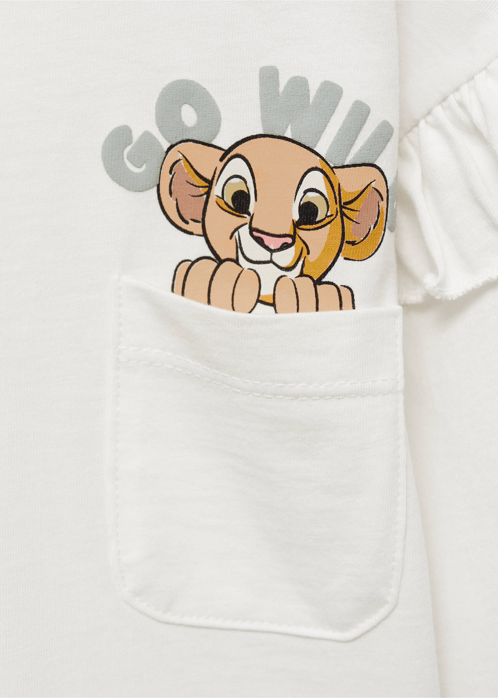 The Lion King t-shirt - Details of the article 8, Off White. Ref: 87030615-00.
