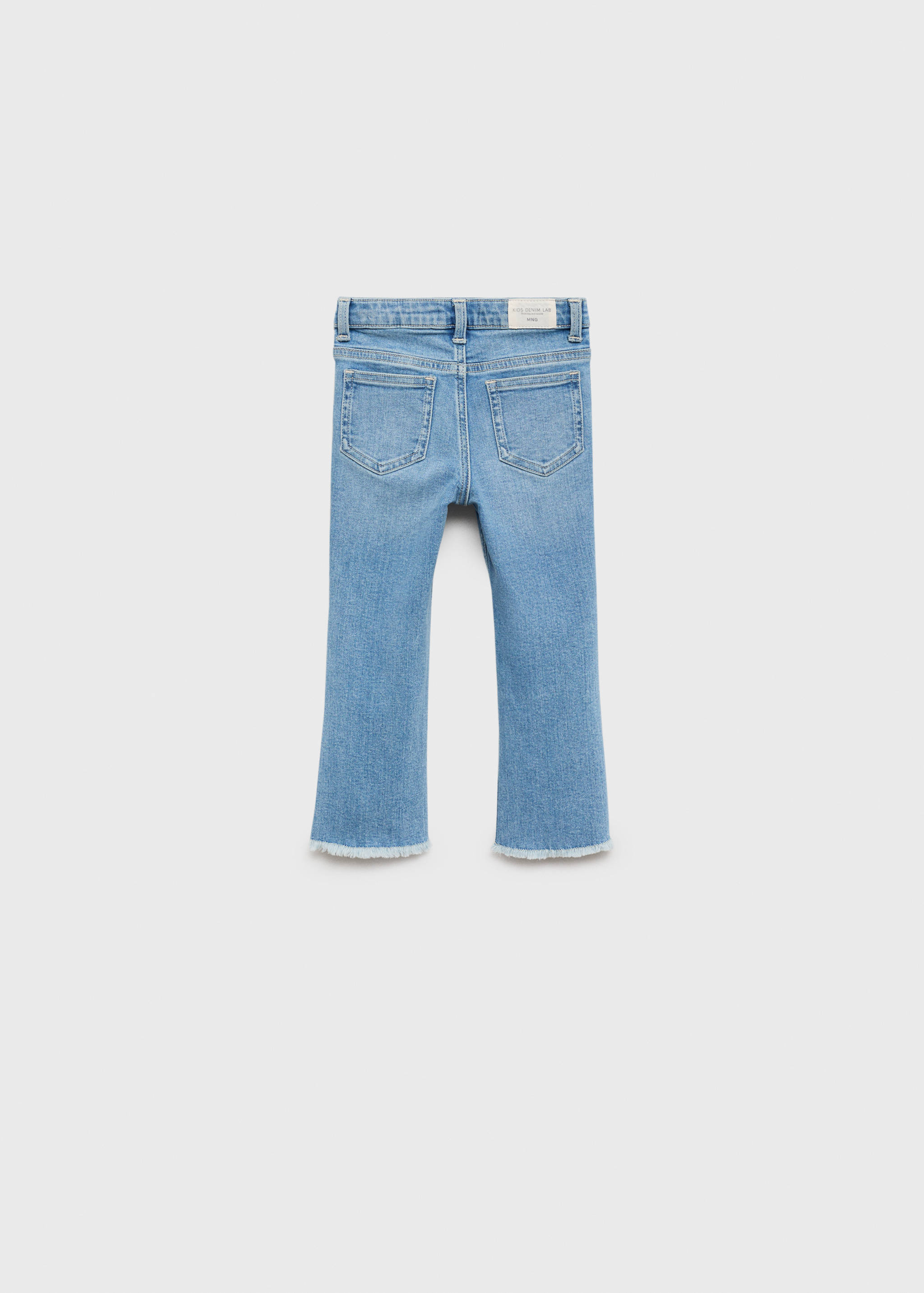 Frayed low-rise skinny jeans - Reverse of the article