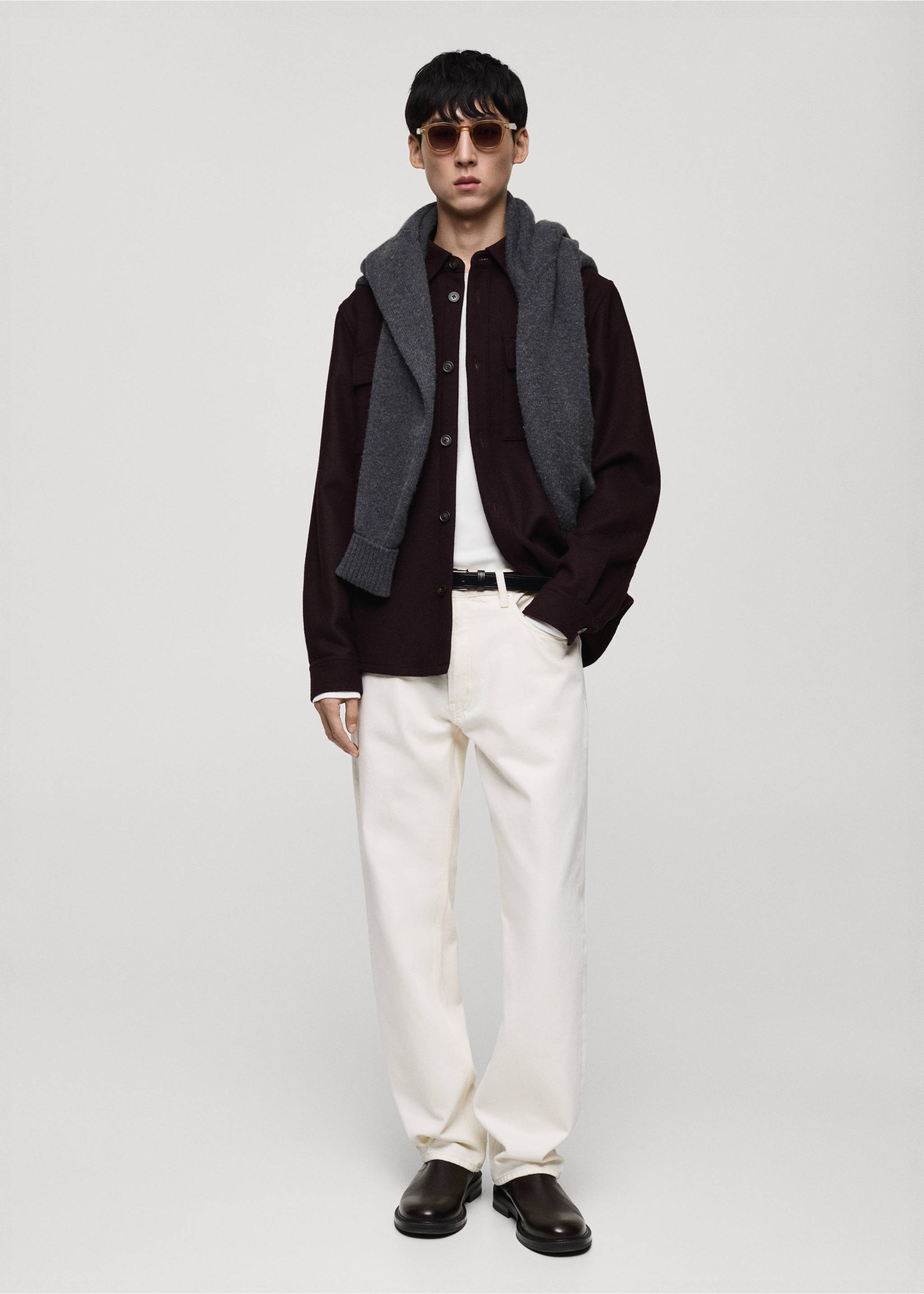 Jeans Moby straight fit - Plano general, Blanco roto. Ref: 87030620-00.