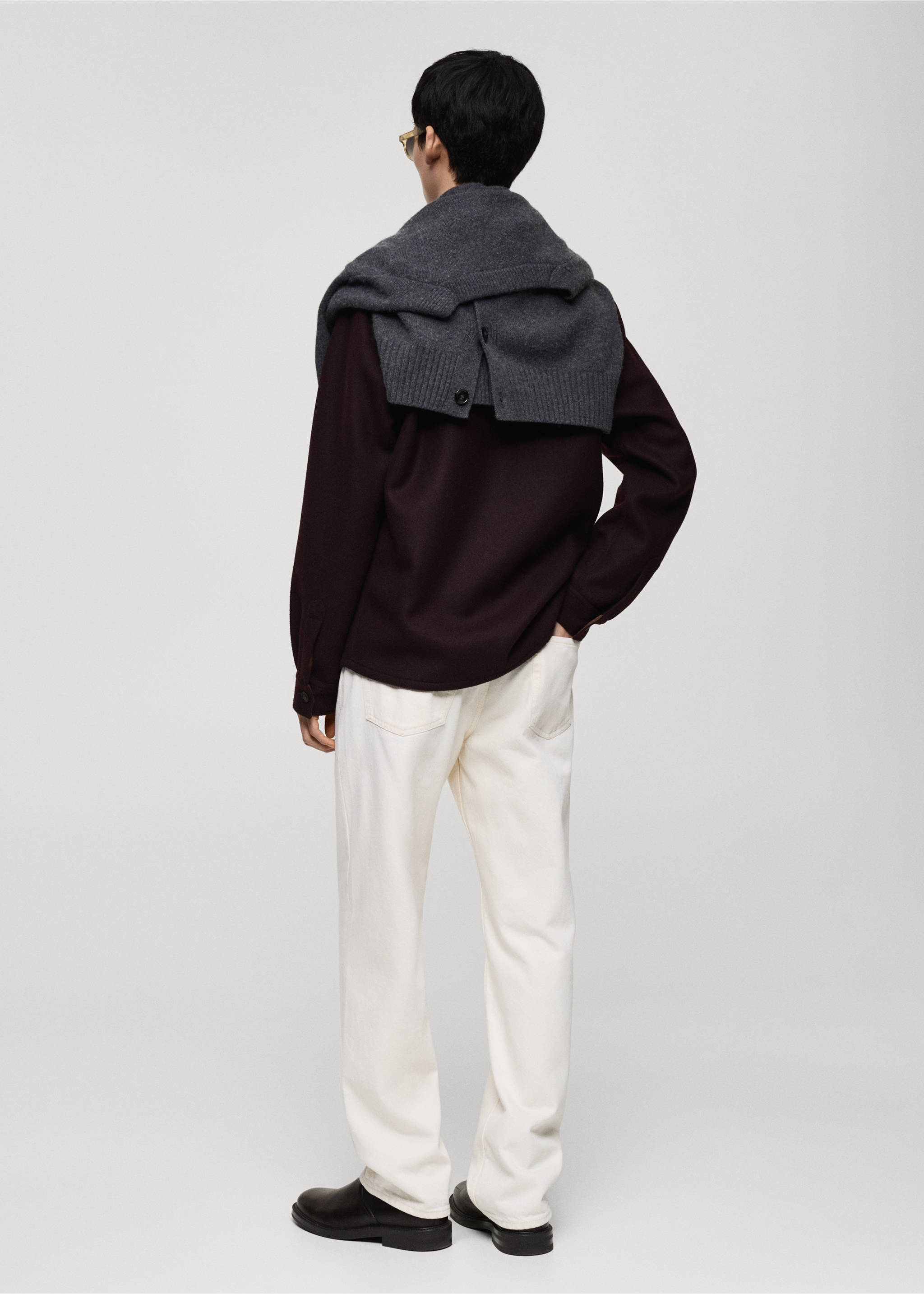 Jeans Moby straight fit - Reverso del artículo, Blanco roto. Ref: 87030620-00.