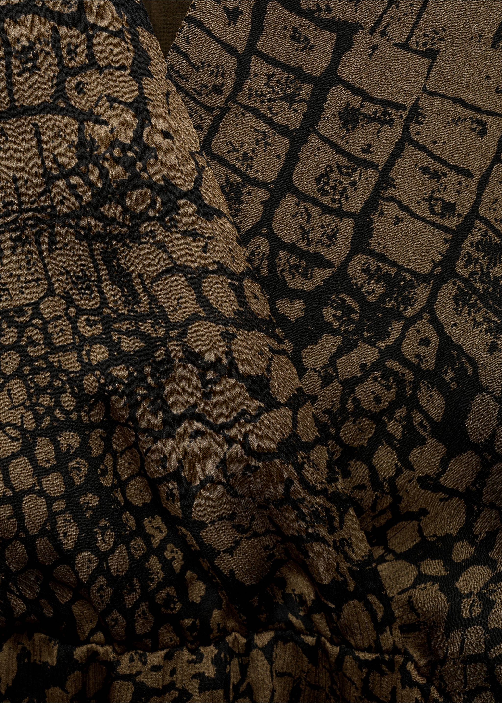 Robe volants en imprimé animal - Détail de l'article 8, Marron. Ref: 87030621-00.