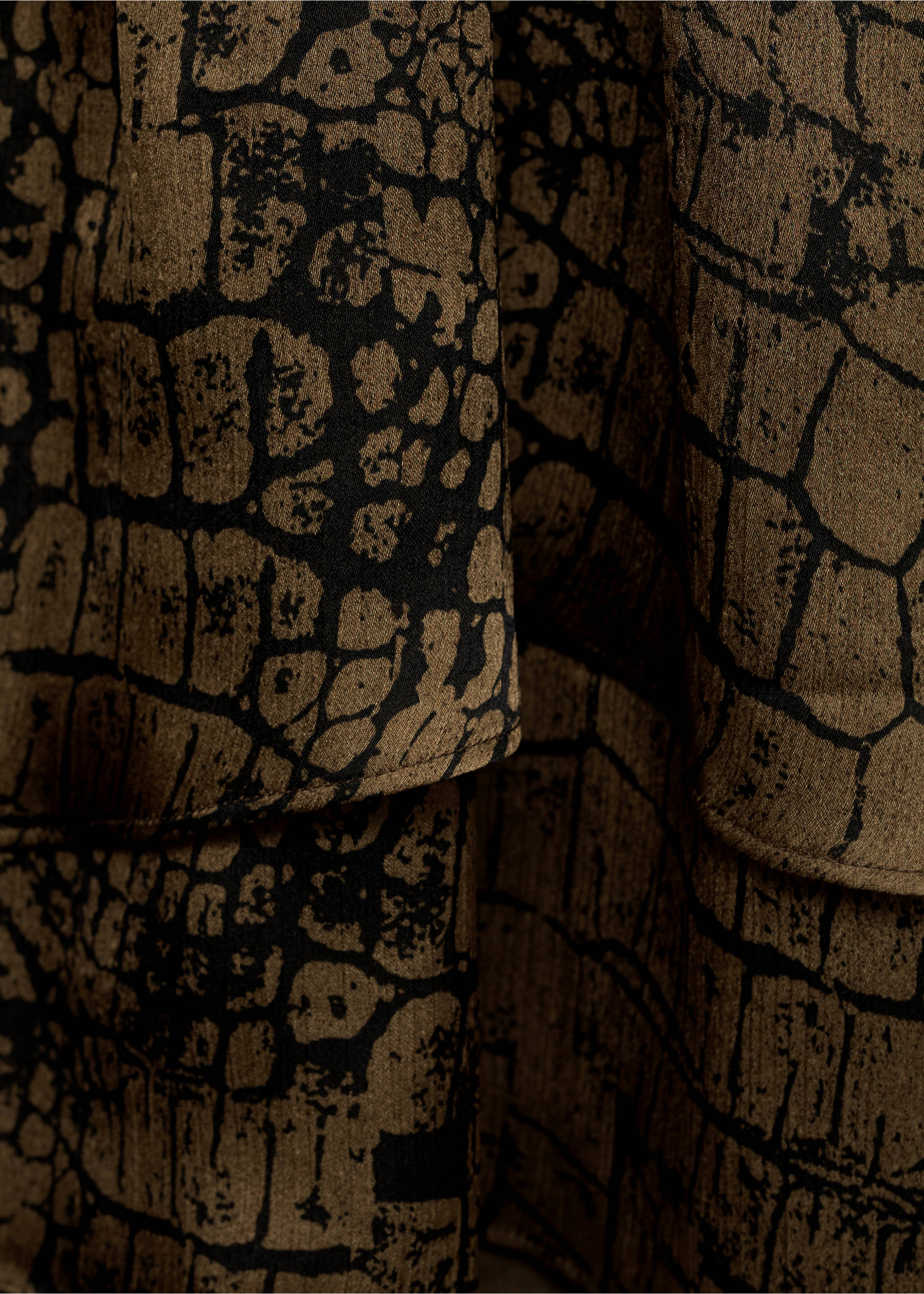 Robe volants en imprimé animal - Détail de l'article 0, Marron. Ref: 87030621-00.