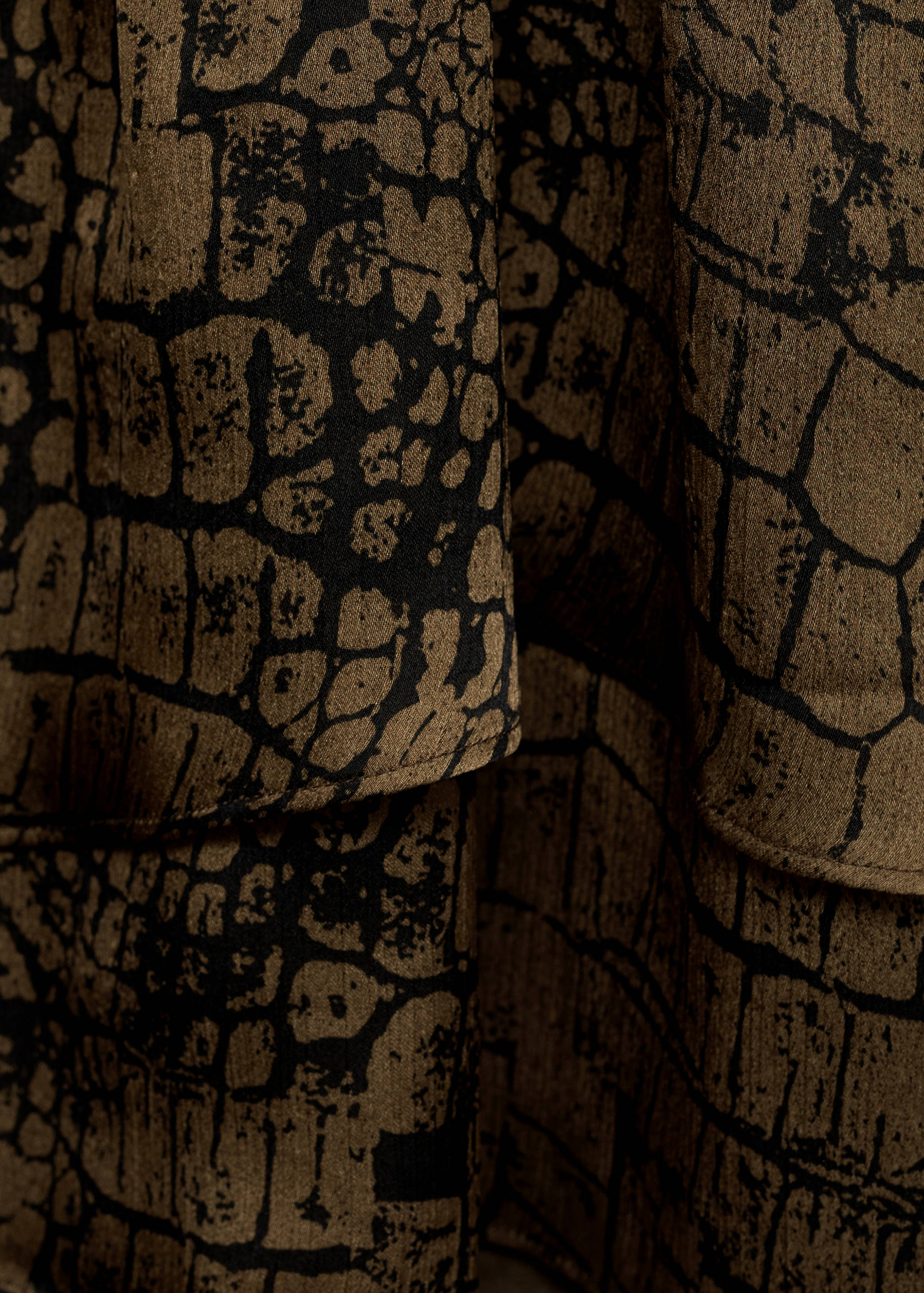 Robe volants en imprimé animal - Détail de l'article 0