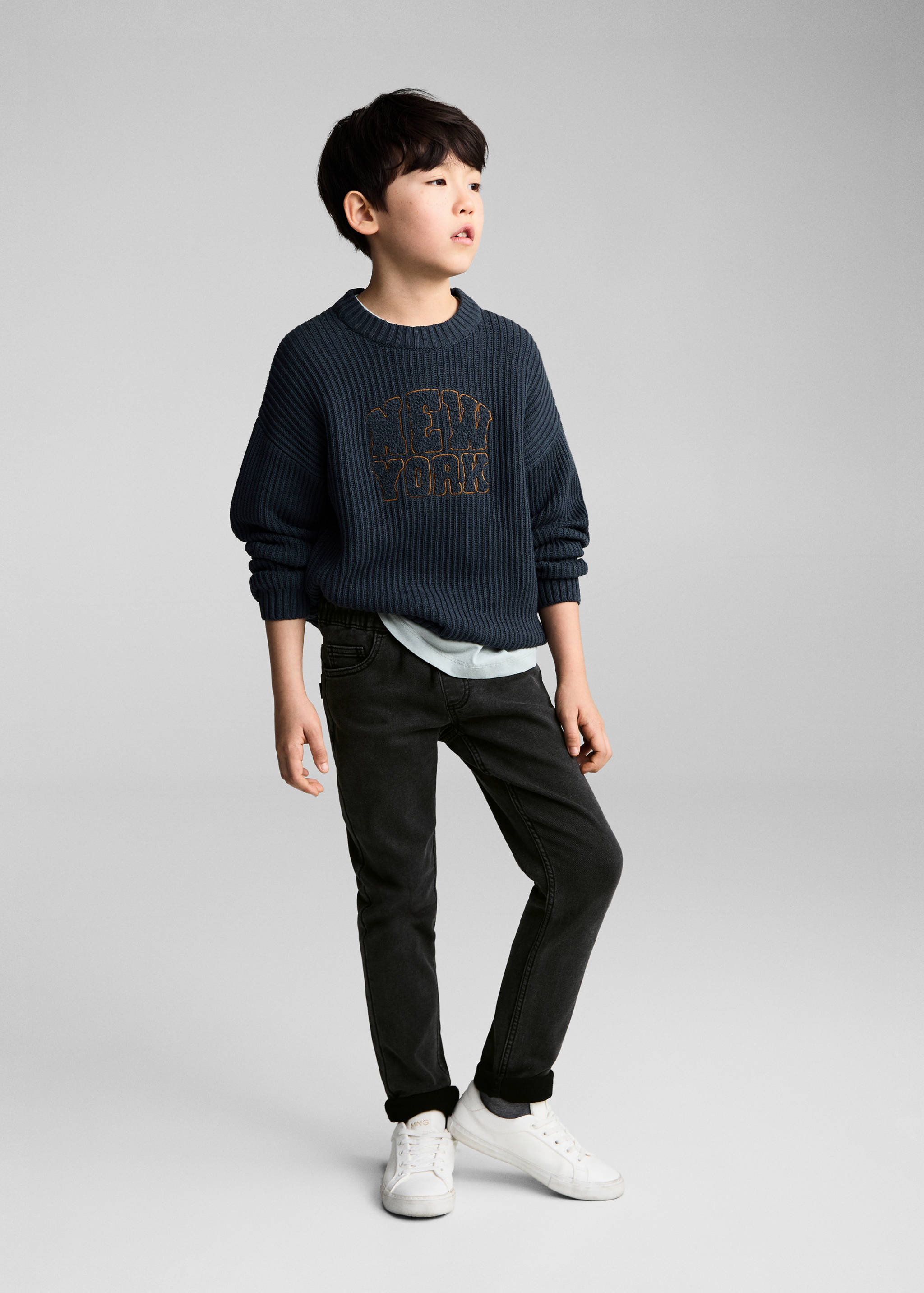 Drawstring waist jeans - General plane