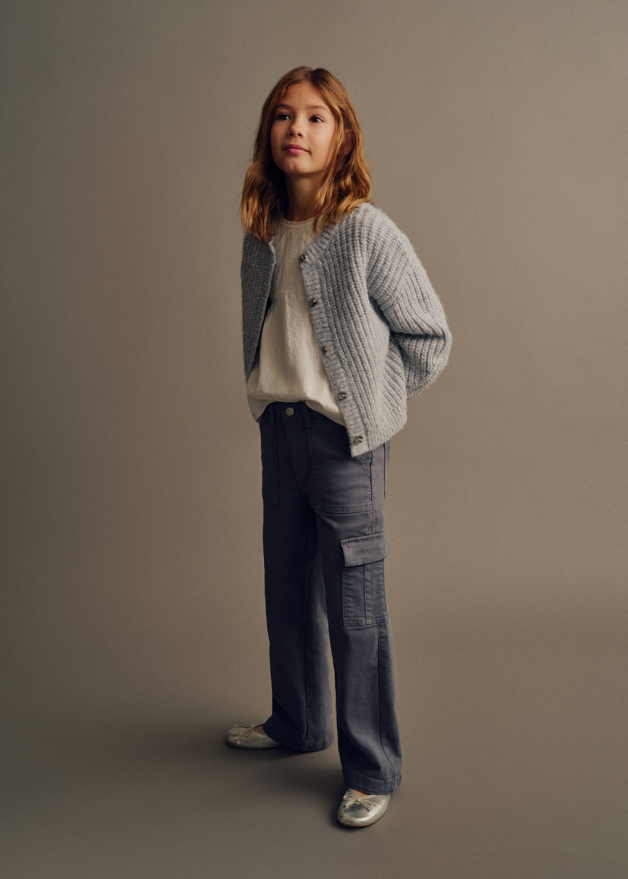 Jean cargo - Plan général, Vert. Ref: 87030624-00.