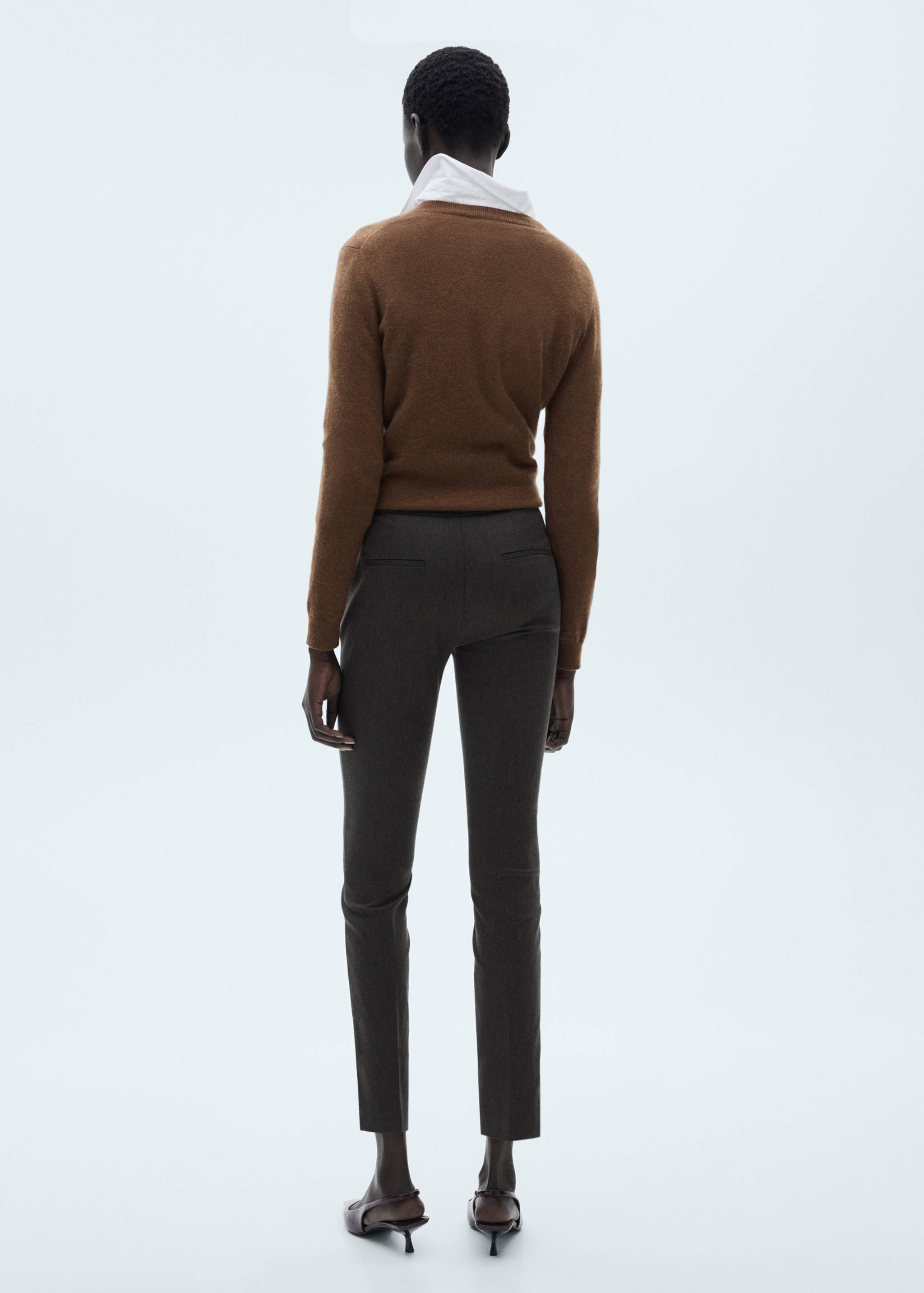 Crop skinny trousers - Reverse of the article