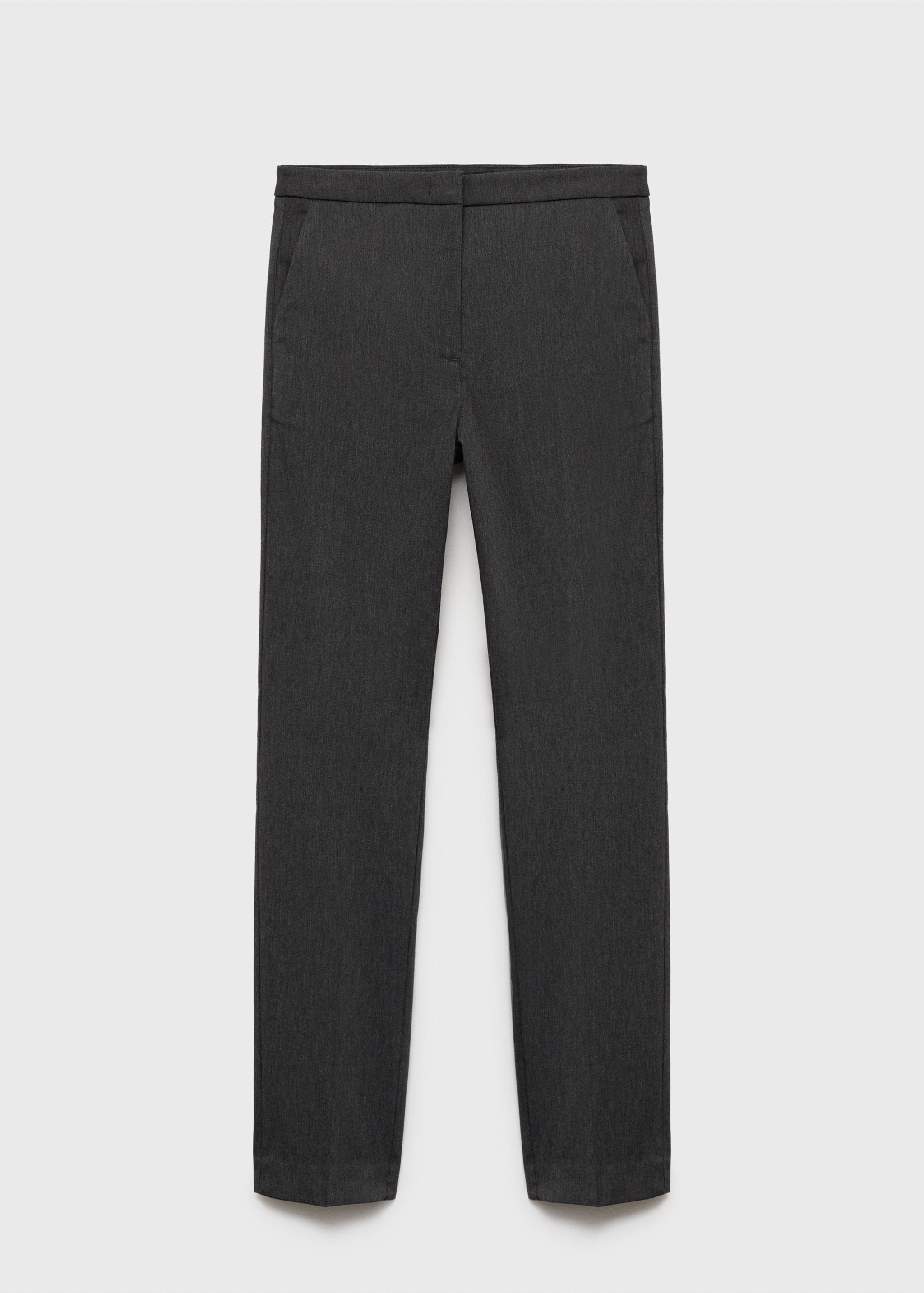 Crop skinny trousers - Article without model, Grey. Ref: 87030626-00.
