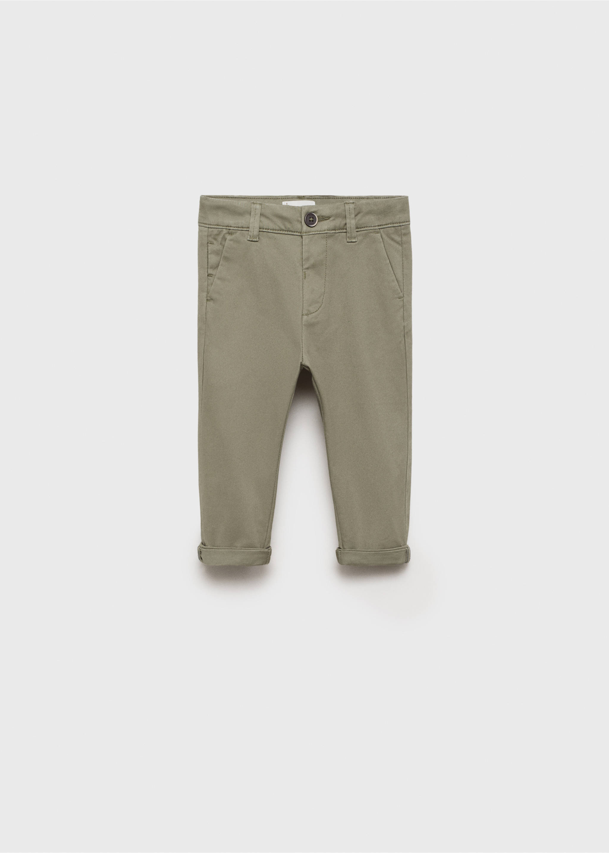 Chinohose aus Baumwolle - Artikel ohne Model, Khaki. Ref: 87030627-00.