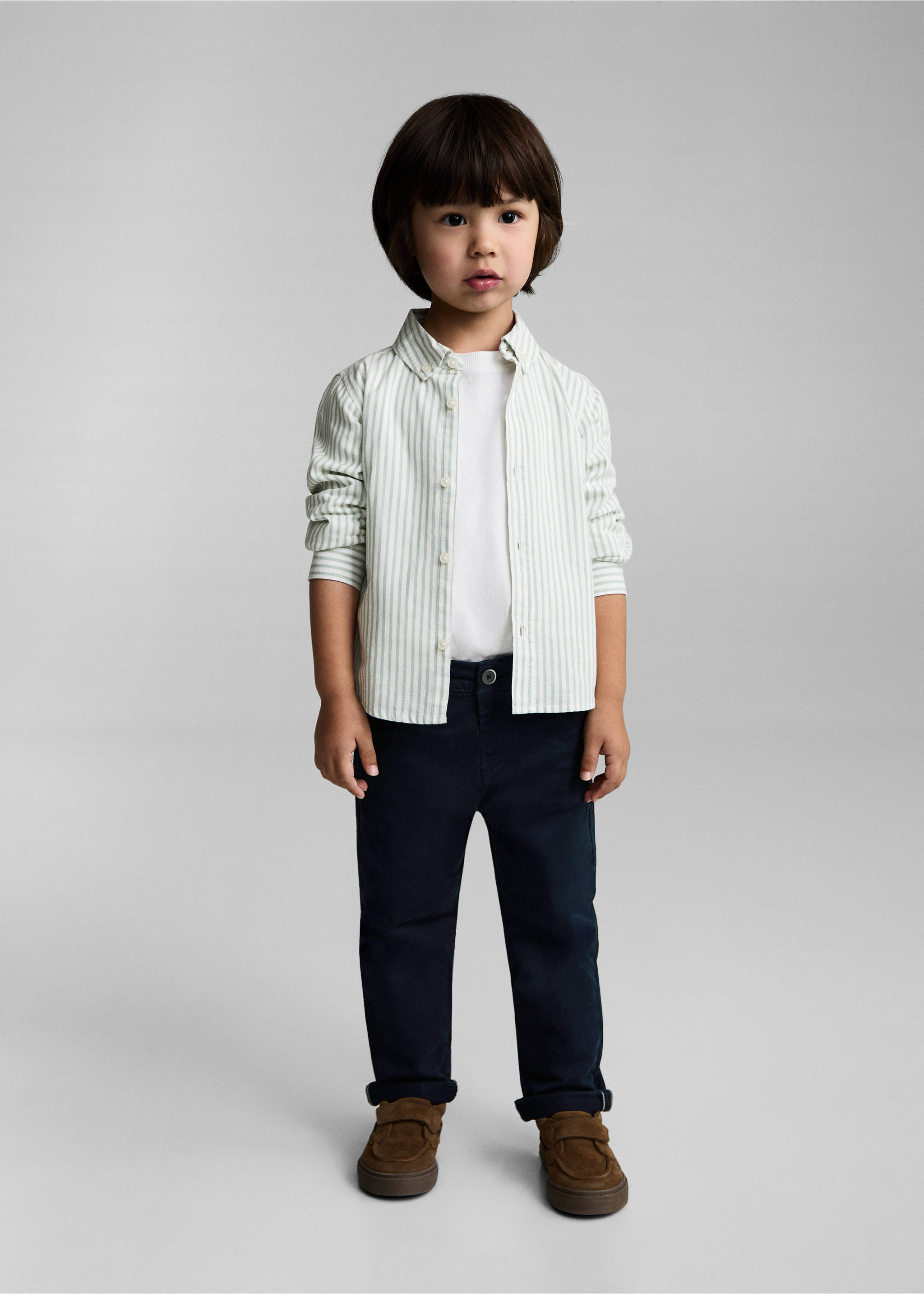 Bavlněné kalhoty chino - Celkový náhled, Námořnická modrá. Ref: 87030627-00.