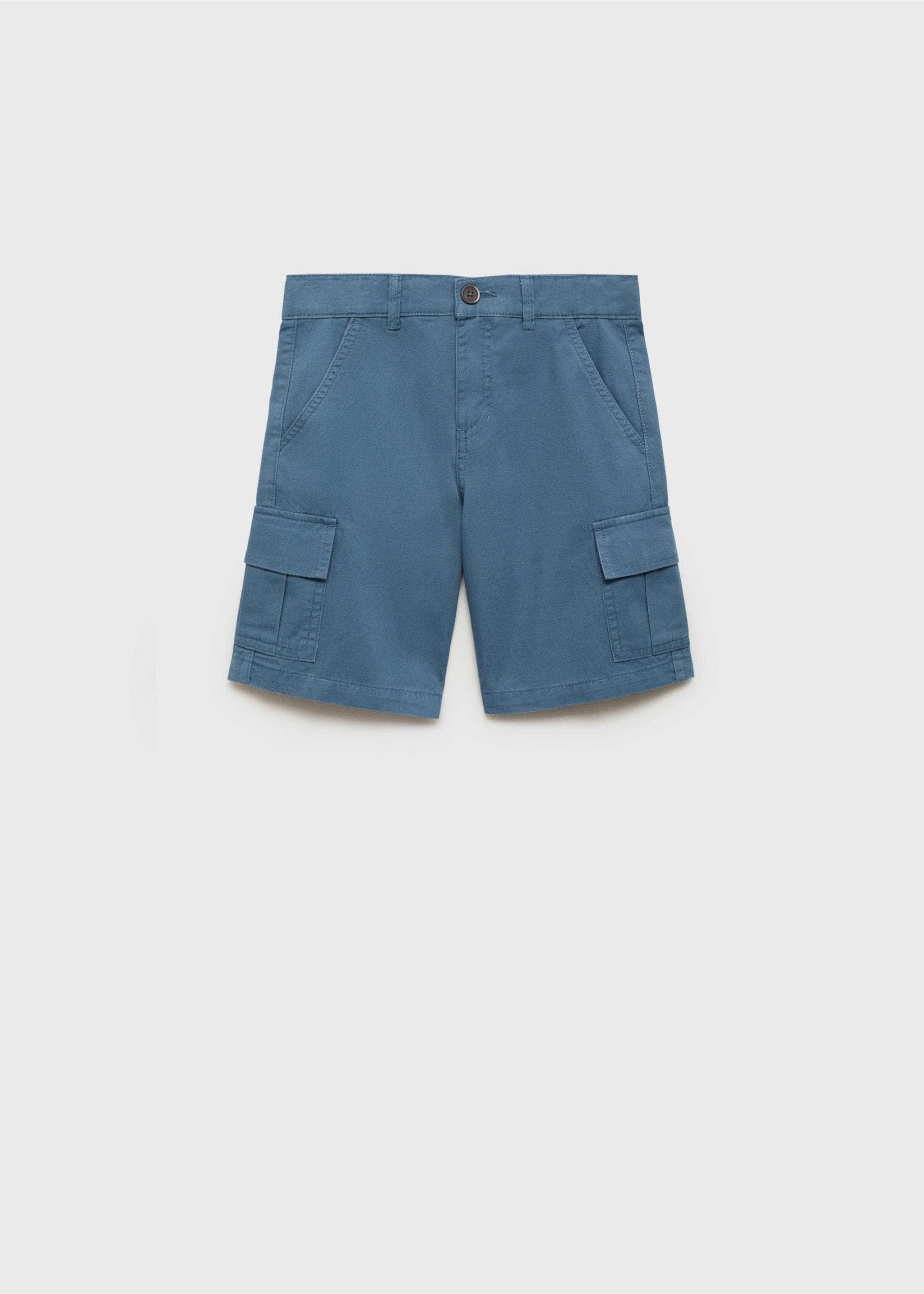 Cargo Bermuda shorts - Article without model, Blue. Ref: 87030628-00.