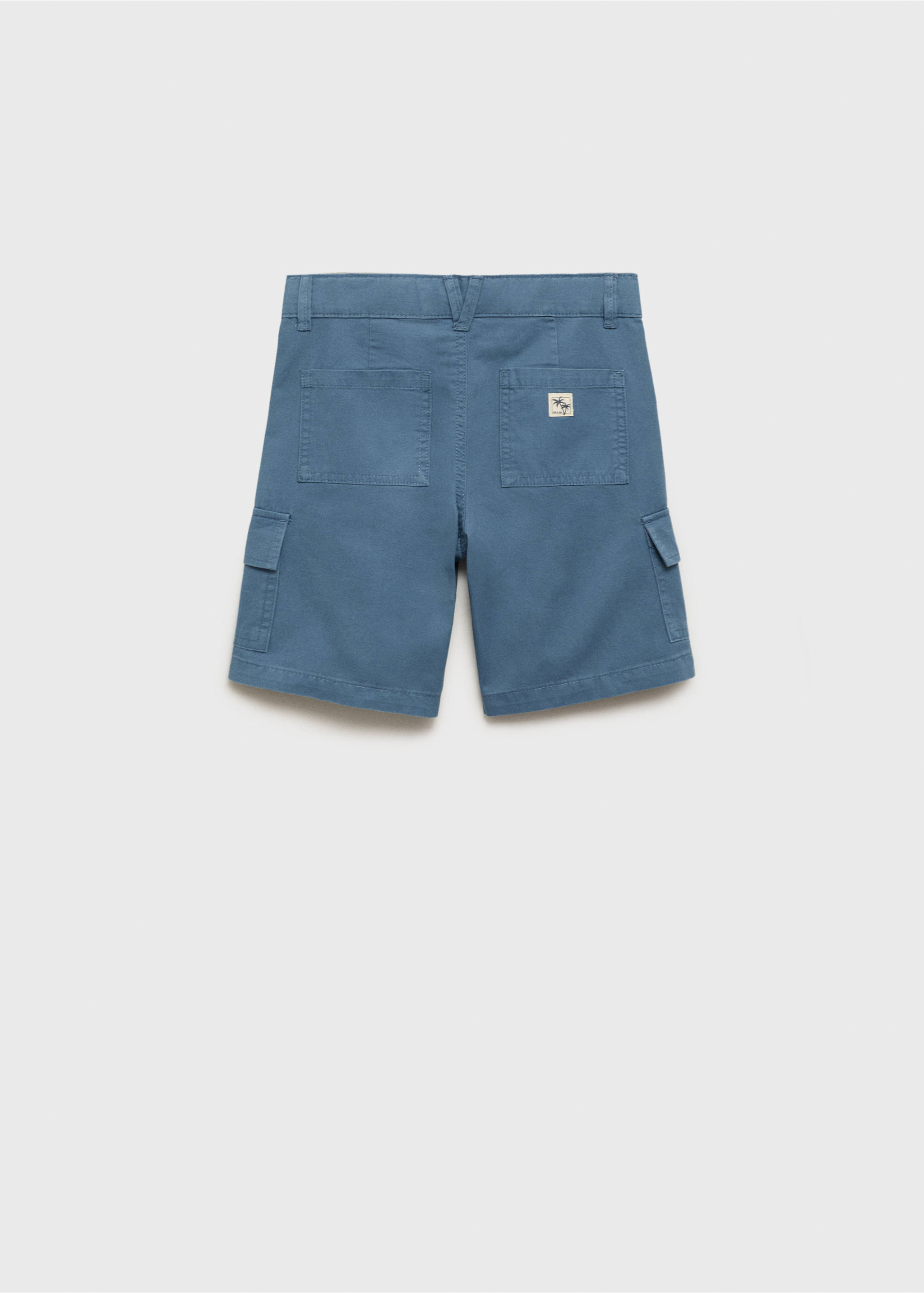 Cargo Bermuda shorts - Reverse of the article, Blue. Ref: 87030628-00.