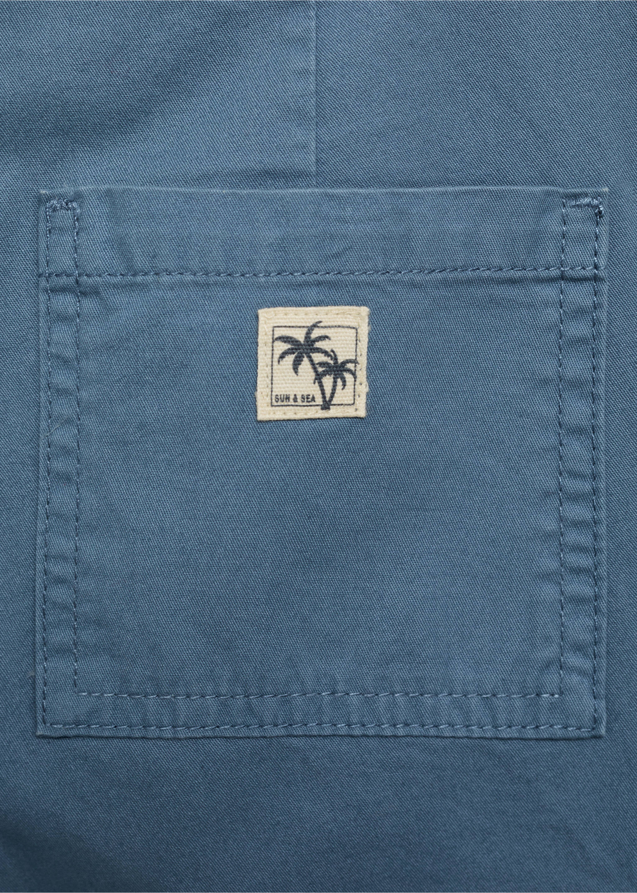 Cargo Bermuda shorts - Details of the article 8, Blue. Ref: 87030628-00.