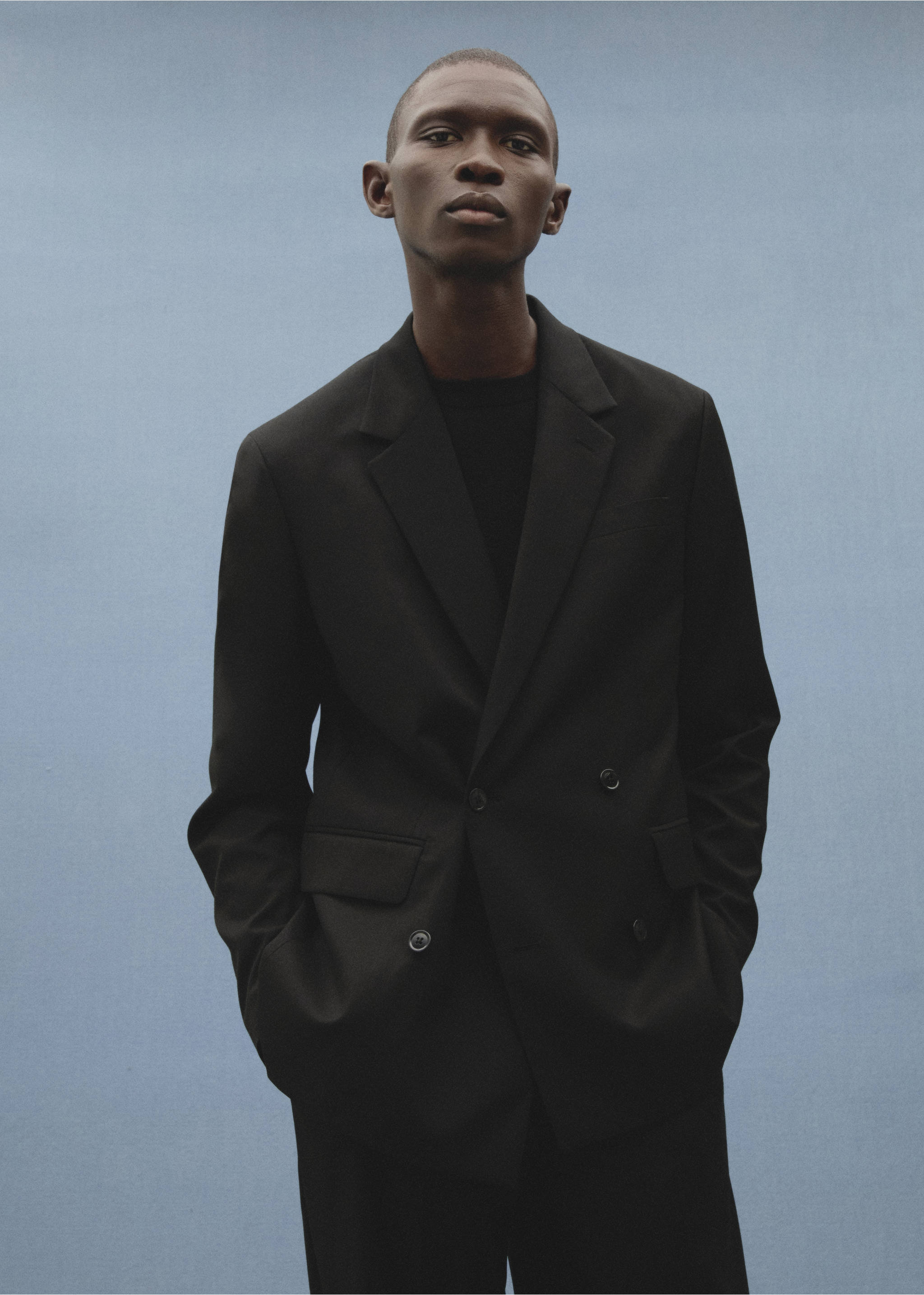 Boston Anzugjacke Regular Fit zweireihig - Detail des Artikels 5, Schwarz. Ref: 87030629-00.