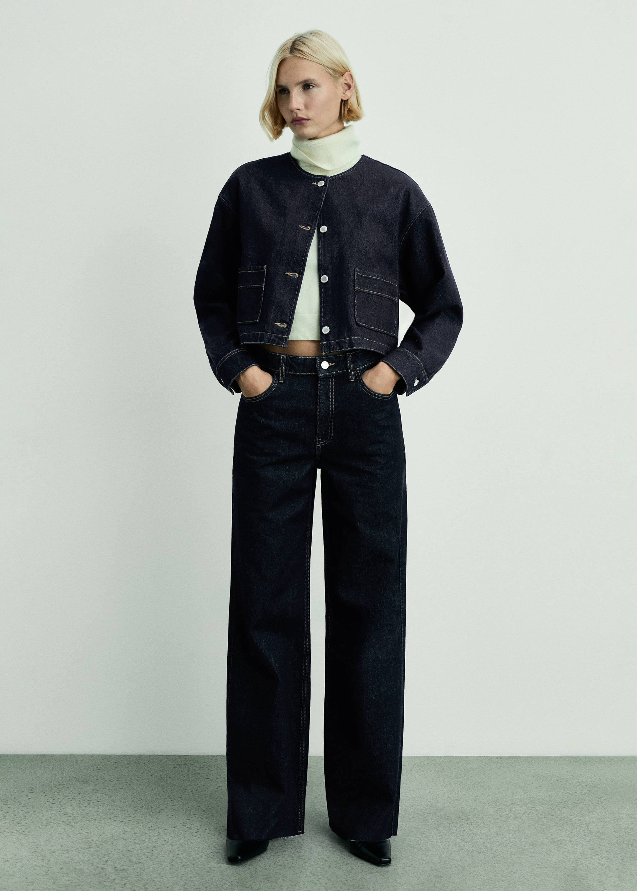 Wideleg-Rinse-Wash-Jeans Danila - Allgemeine Ansicht