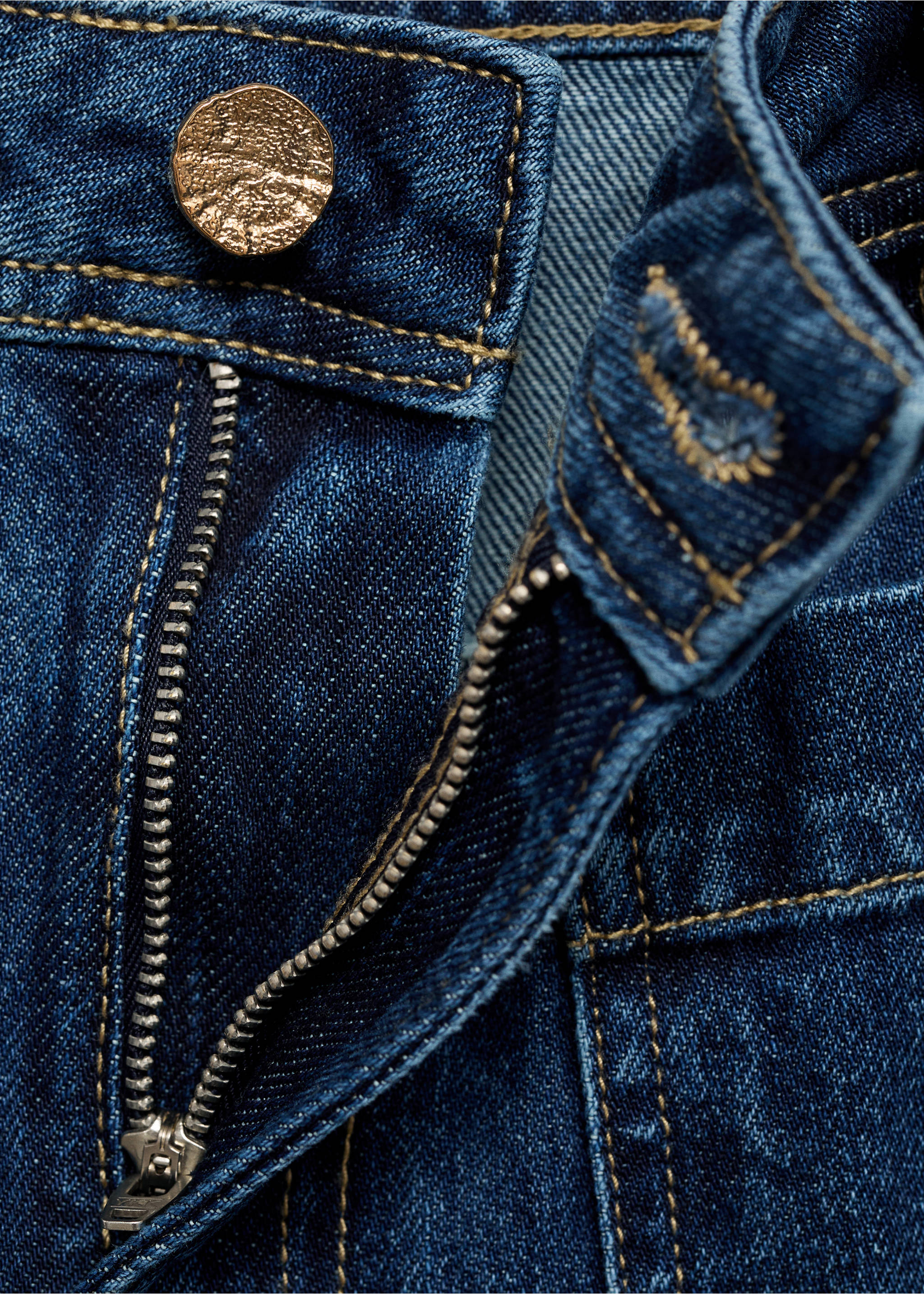 Wide leg jeans with pockets - Details of the article 0, Dark Blue. Ref: 87030636-00.