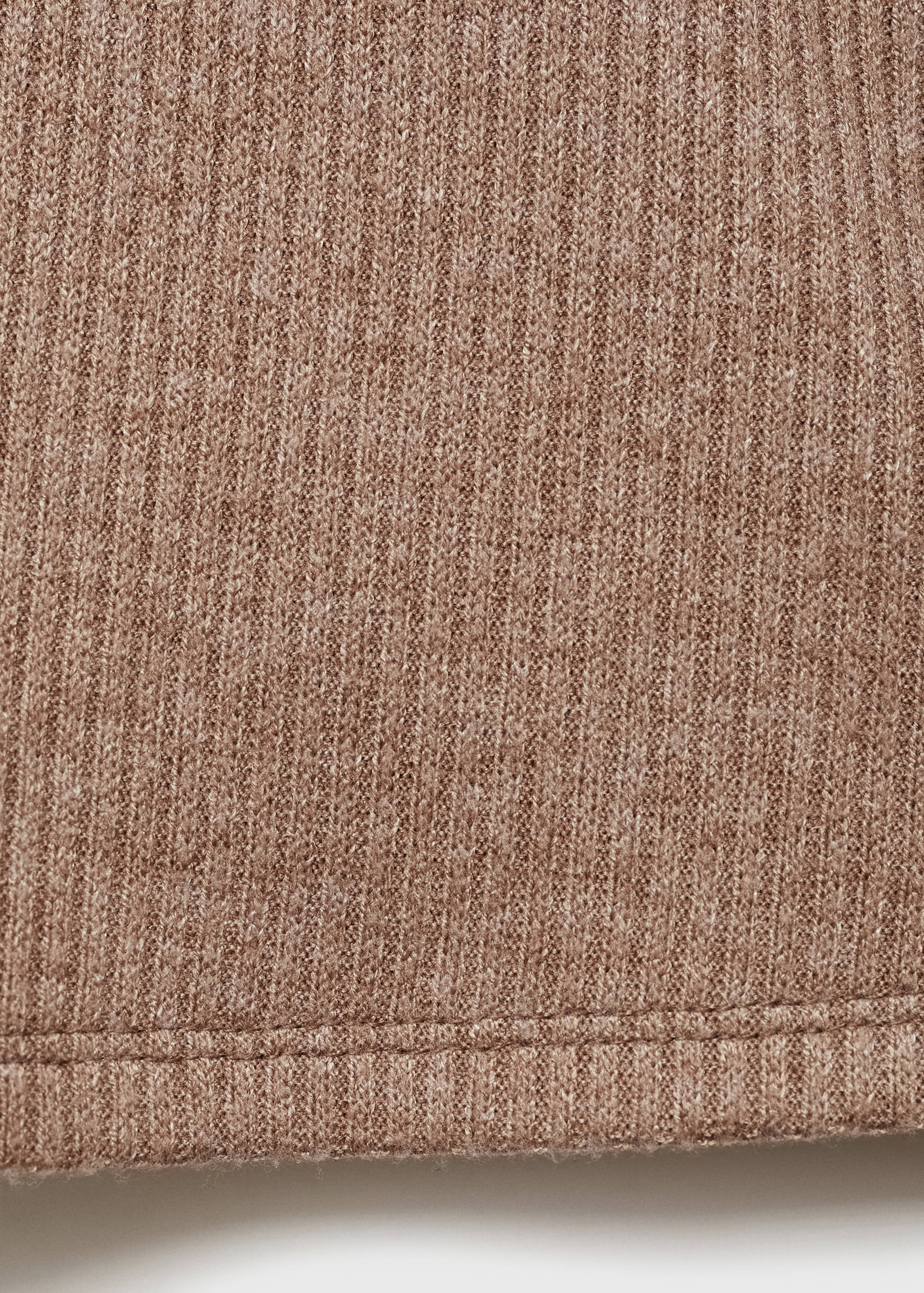 Turtle neck ribbed t-shirt - Details of the article 0