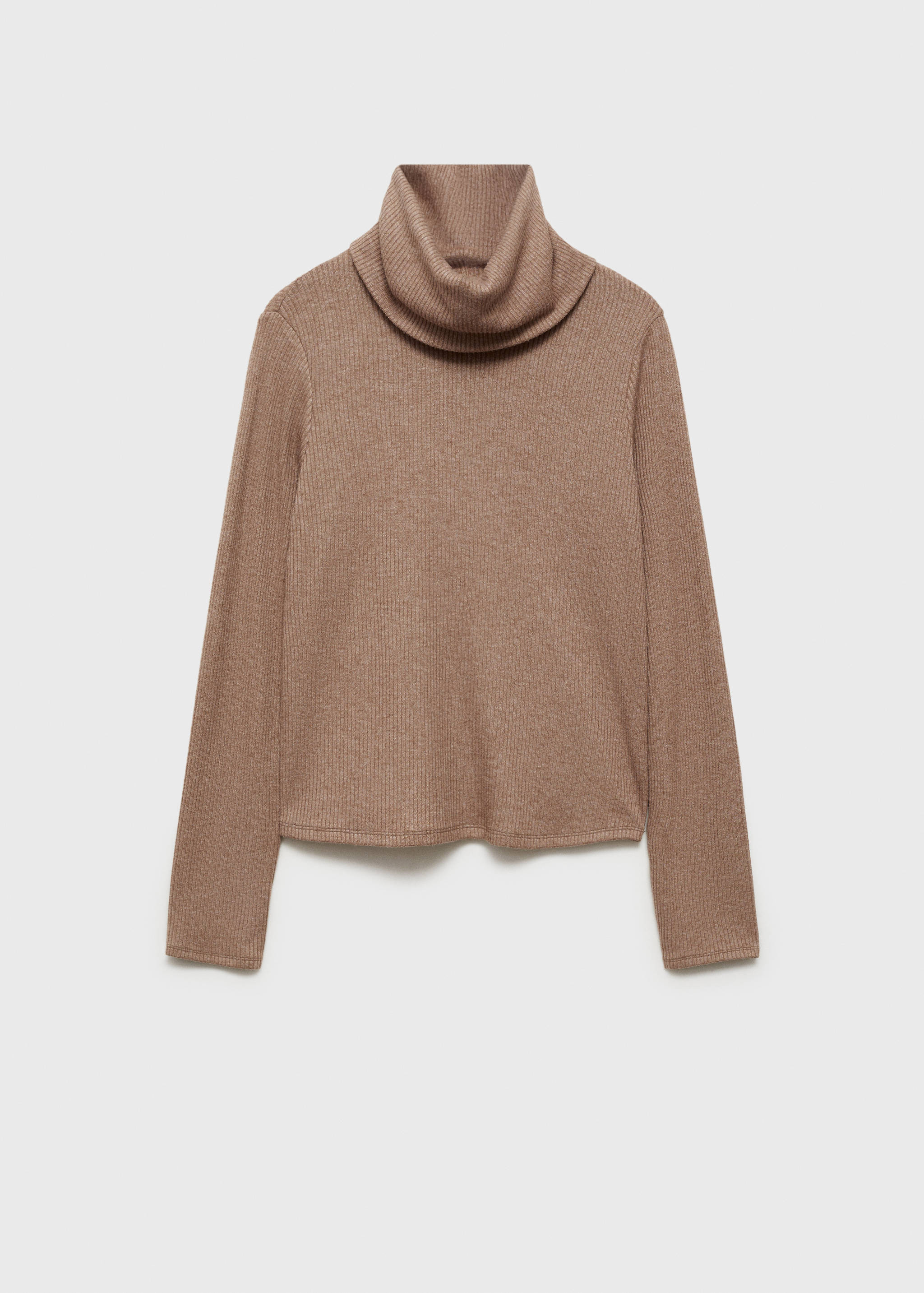 Turtle neck ribbed t-shirt - Article without model