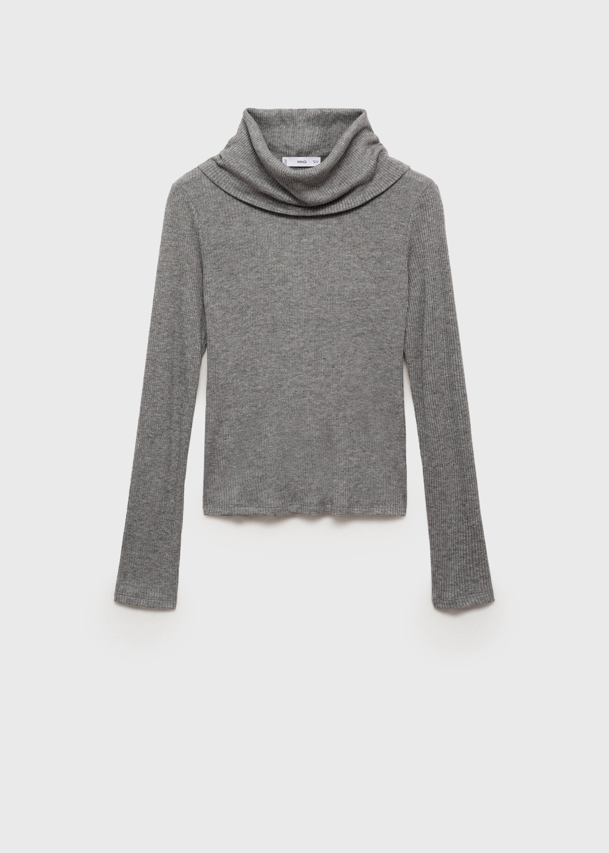 Turtle neck ribbed t-shirt - Article without model