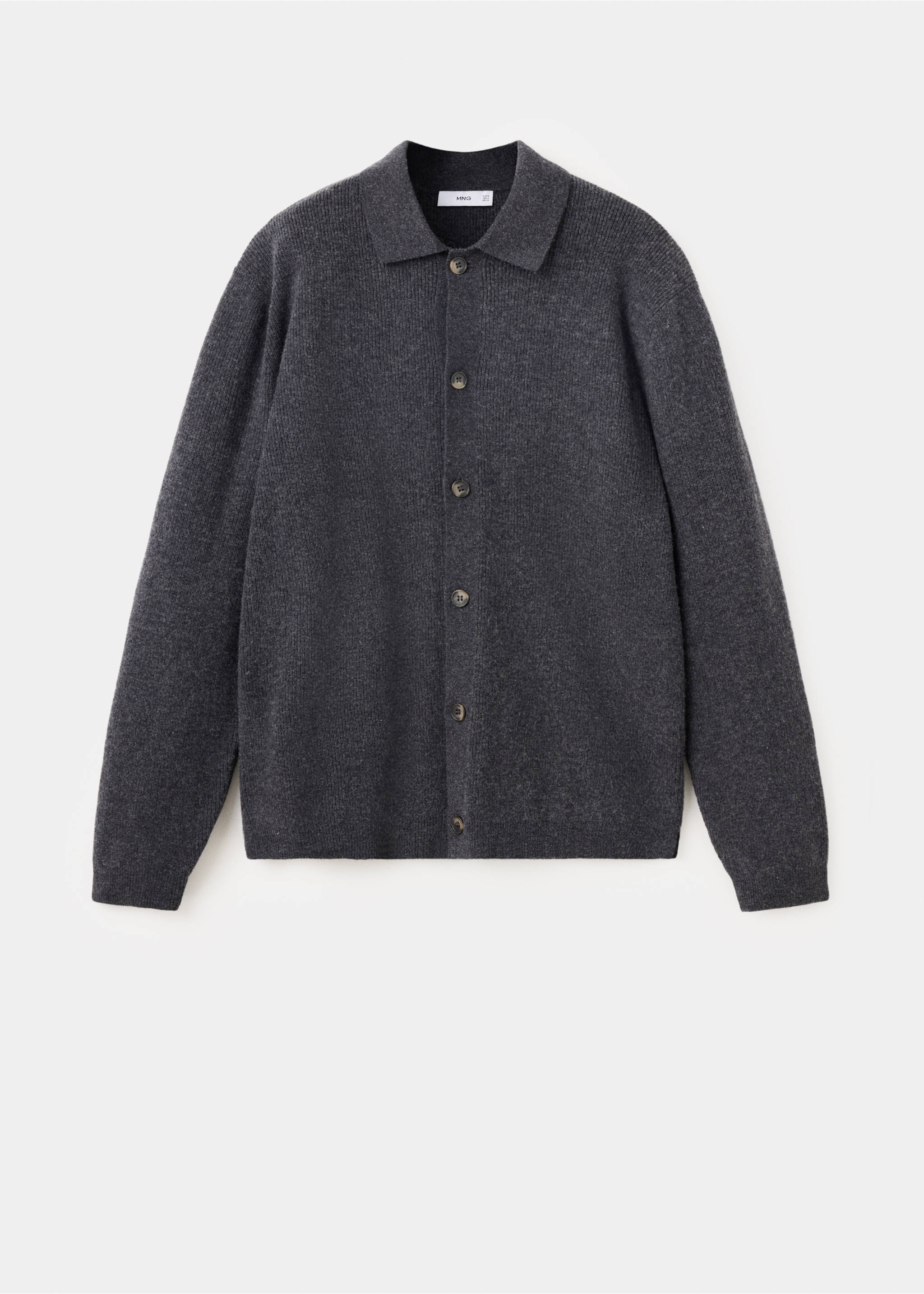 CARDIGAN LUDORUMU - Article without model, Dark Heather Grey. Ref: 87030641-00.
