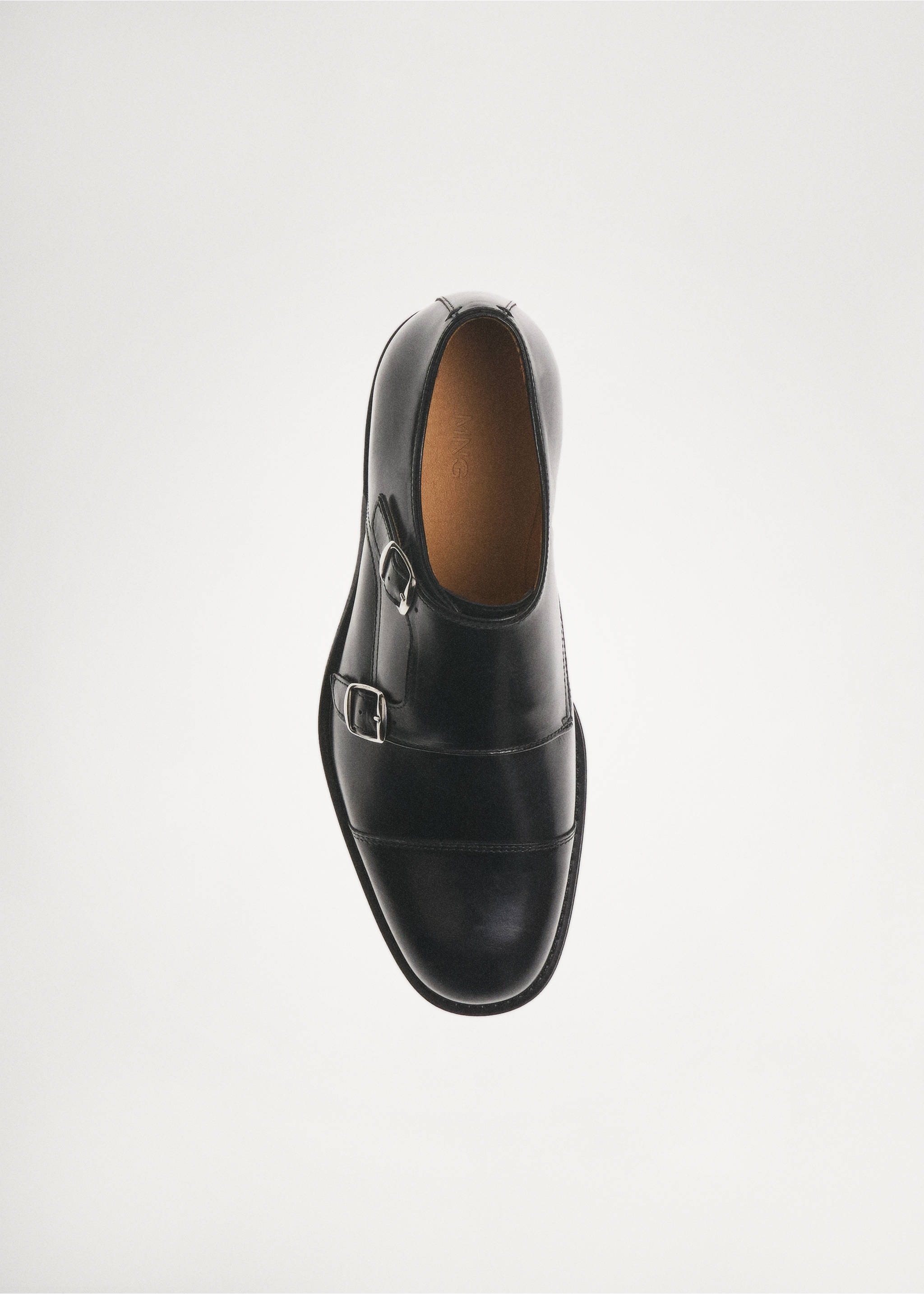 Zapato piel doble hebilla - Detalle del artículo 9, Negro. Ref: 87030642-00.