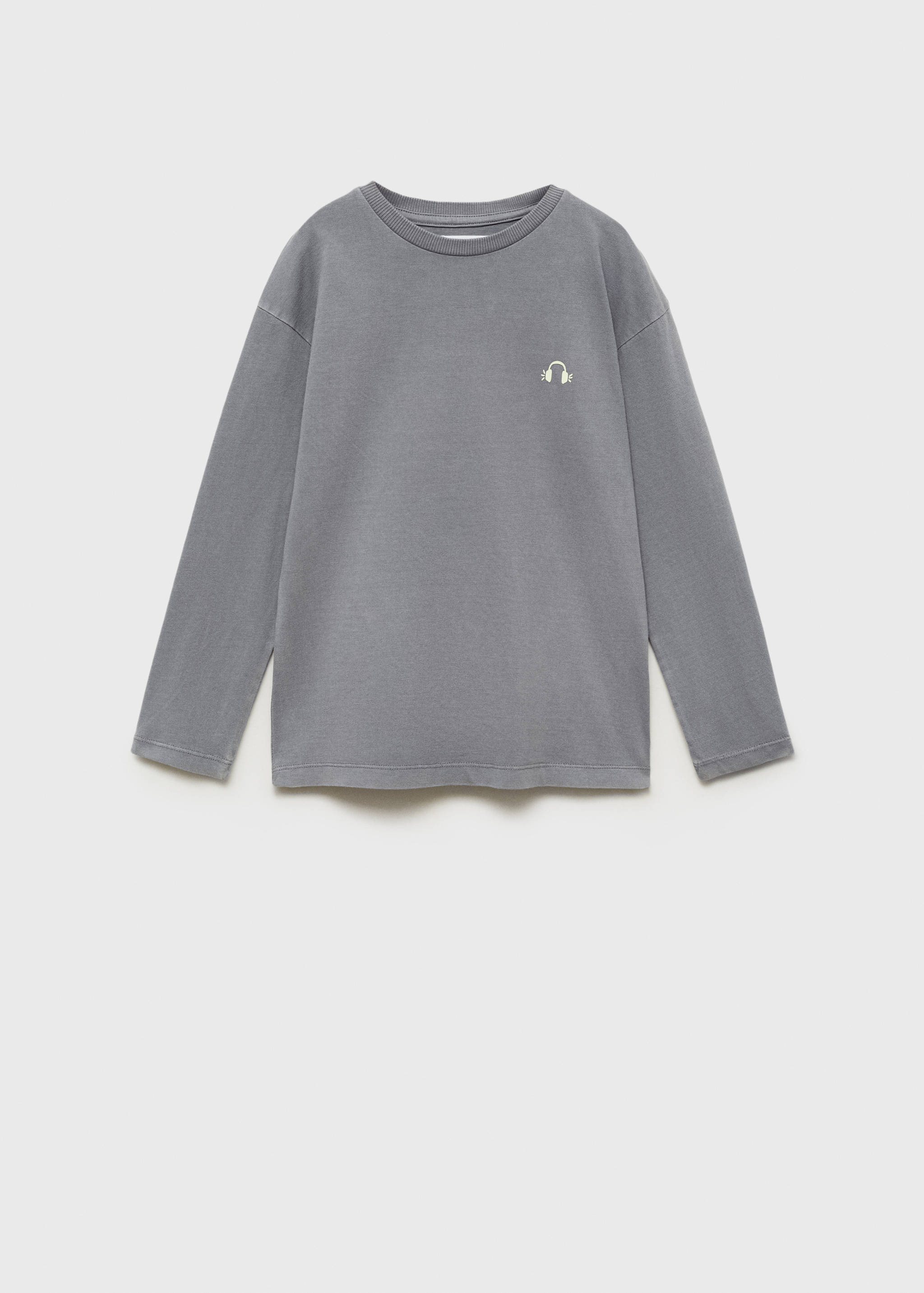 Washed-effect cotton t-shirt - Article without model