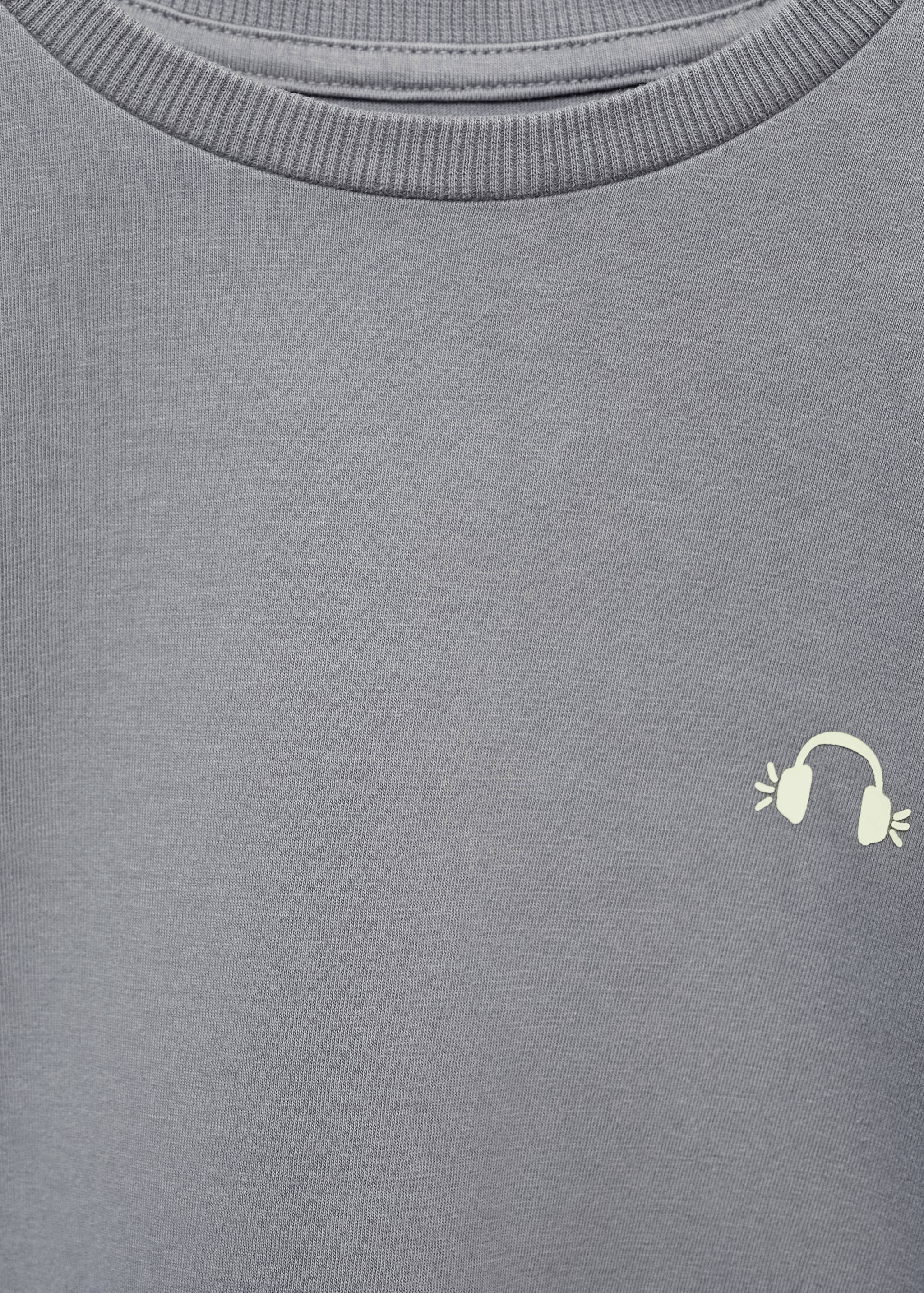 Washed-effect cotton t-shirt - Details of the article 8
