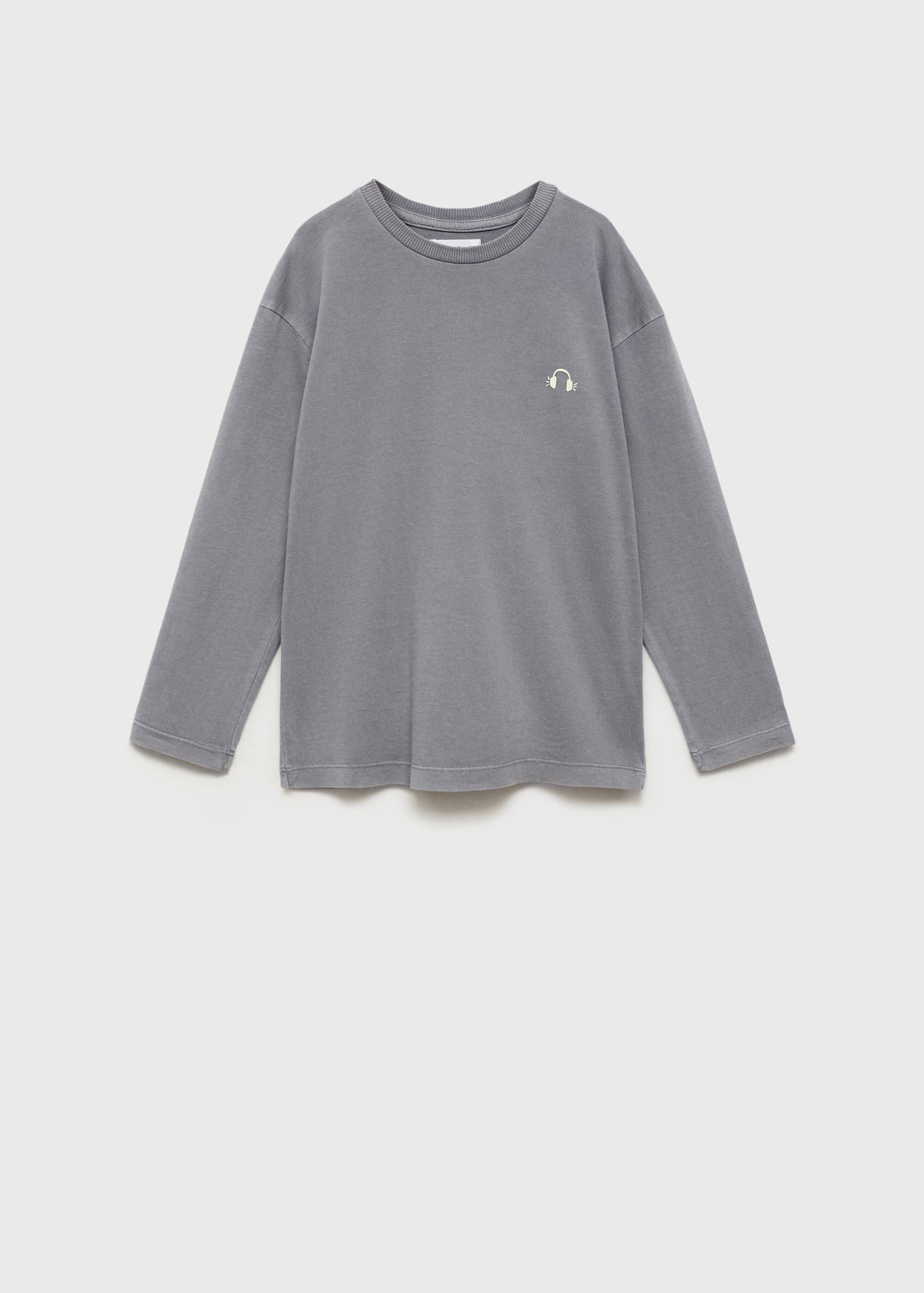 Washed-effect cotton t-shirt - Article without model