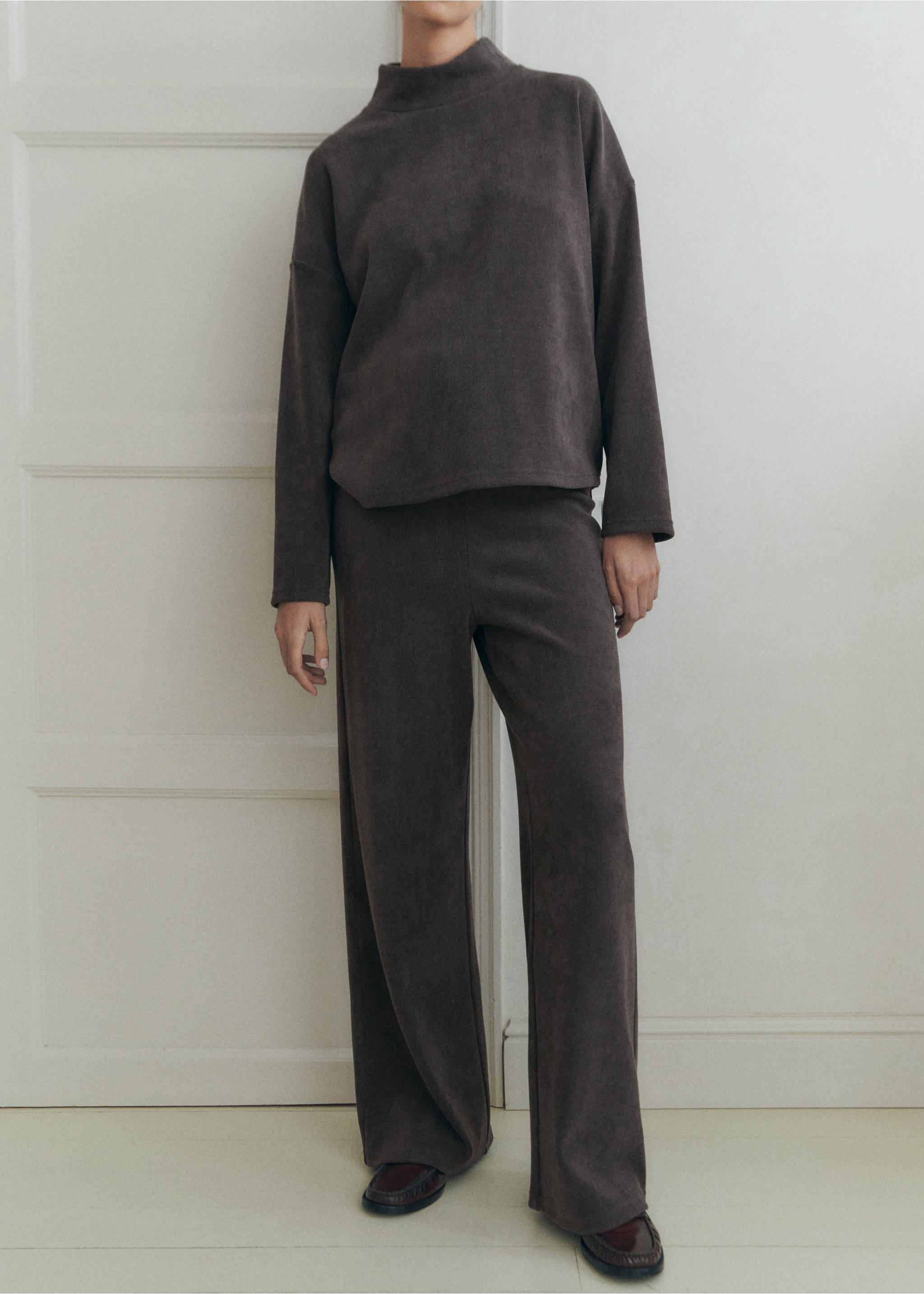 Umstands-Cordhose - Mittlere Ansicht, Dunkelgrau meliert. Ref: 87030644-00.