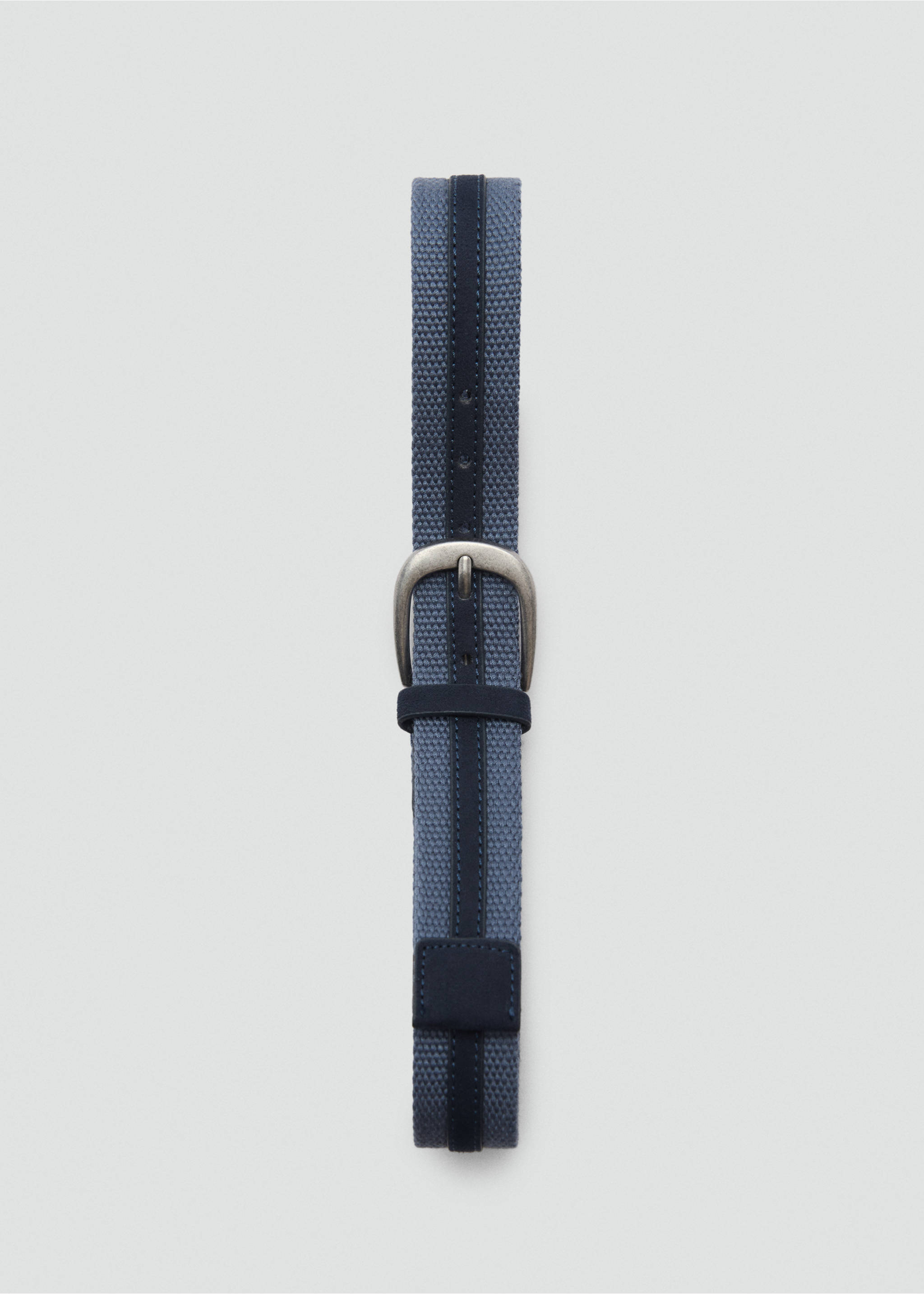 Braided trim belt - Details of the article 2, Dark Navy. Ref: 87030645-00.