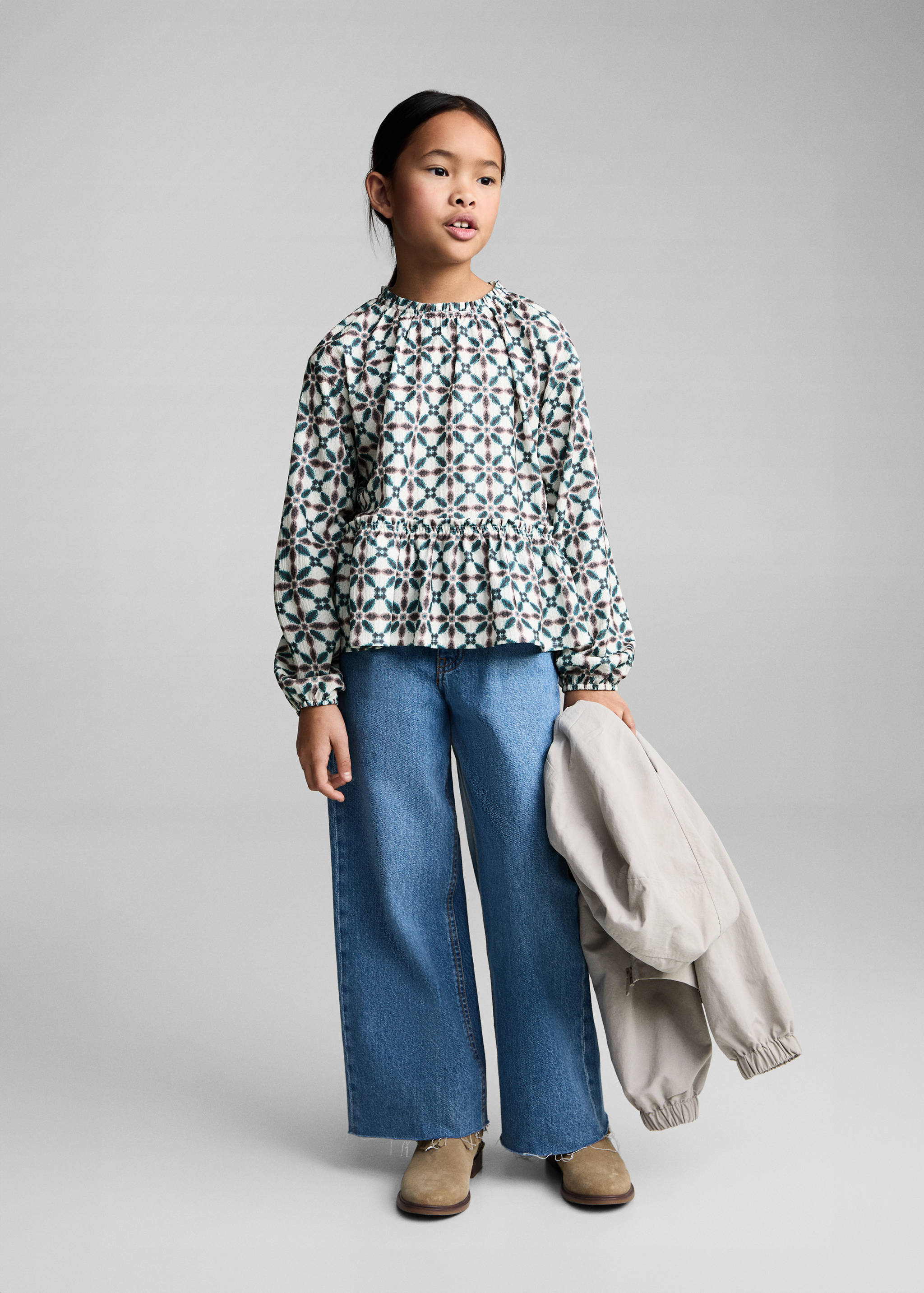 Geometric print blouse - General plane