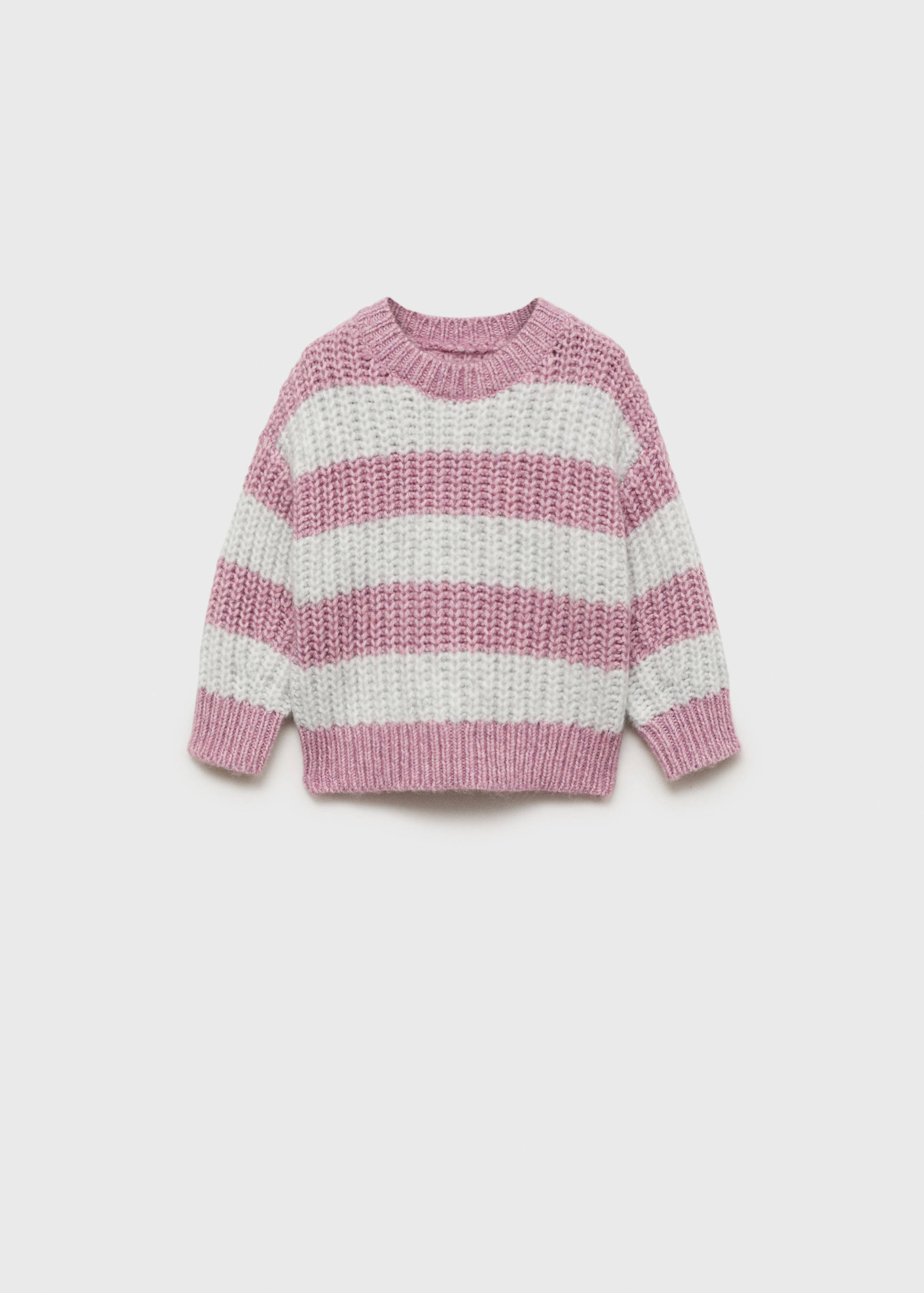 Striped rib sweater - Article without model