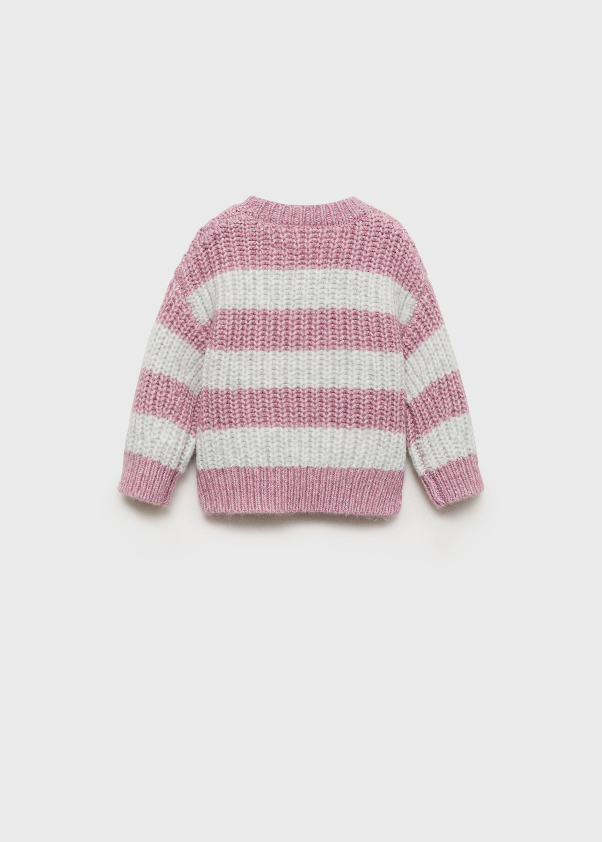 Striped rib sweater - Reverse of the article