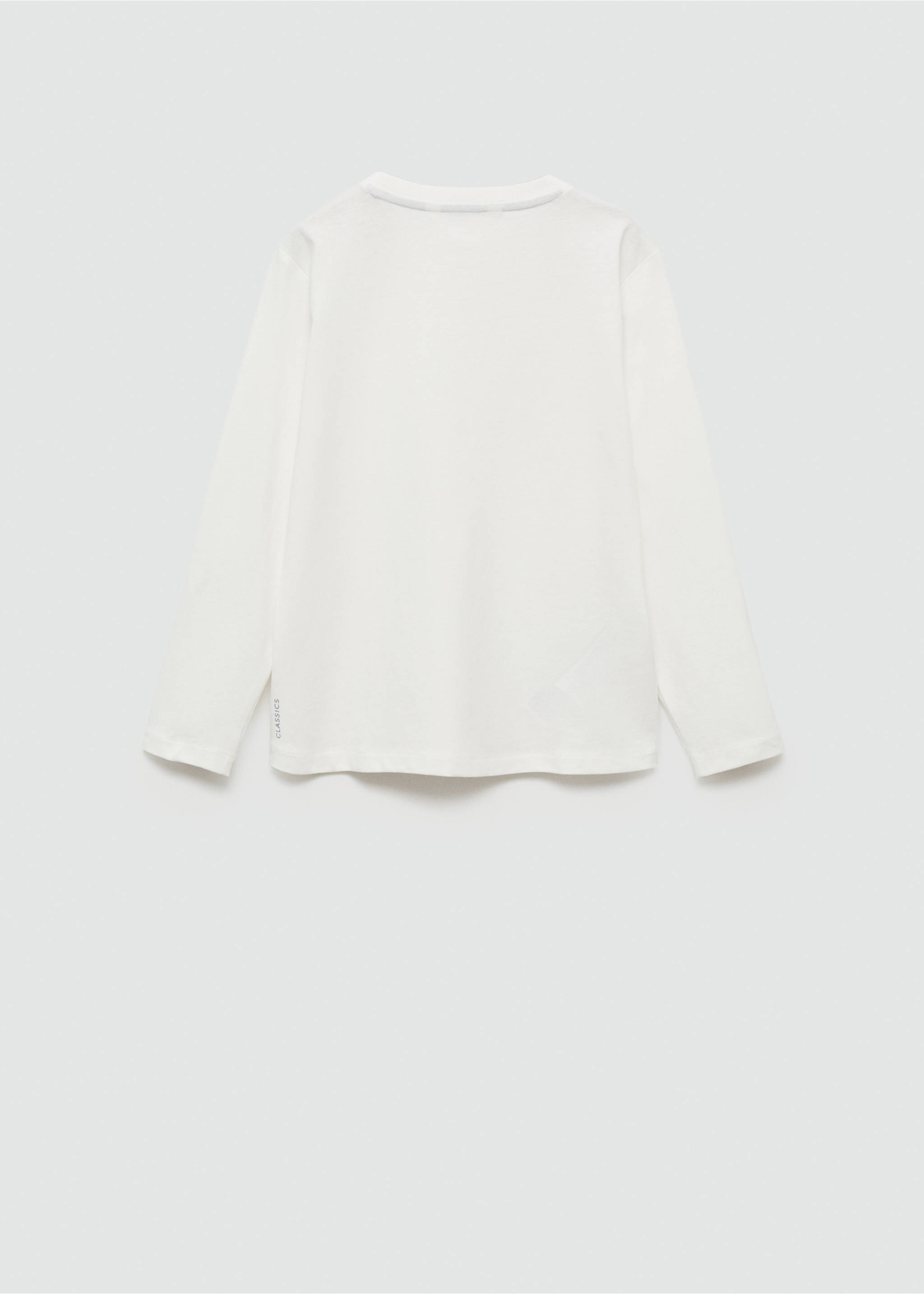 Basic T-shirt - Reverse of the article, Off White. Ref: 87030649-00.