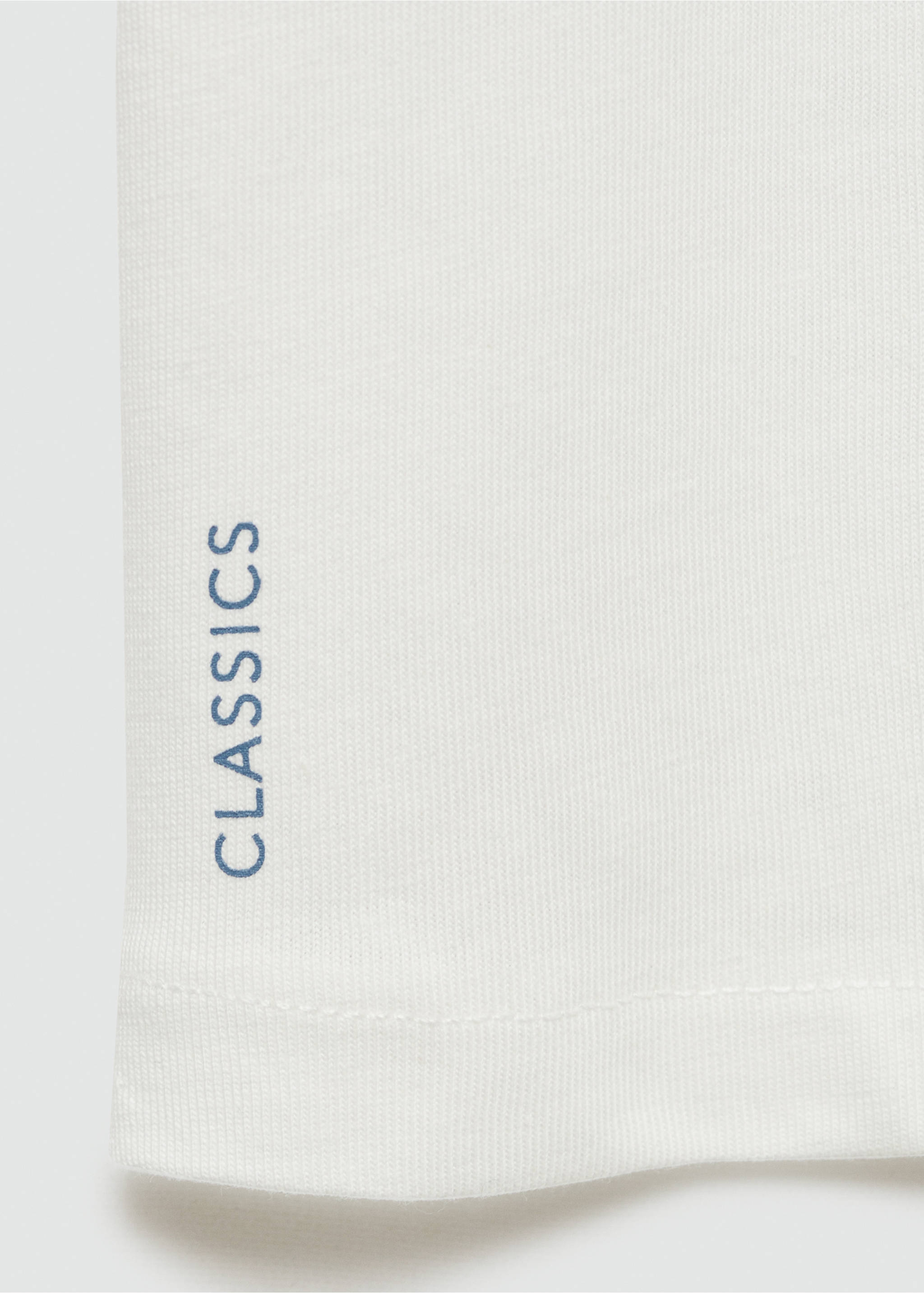 Basic T-shirt - Details of the article 0, Off White. Ref: 87030649-00.