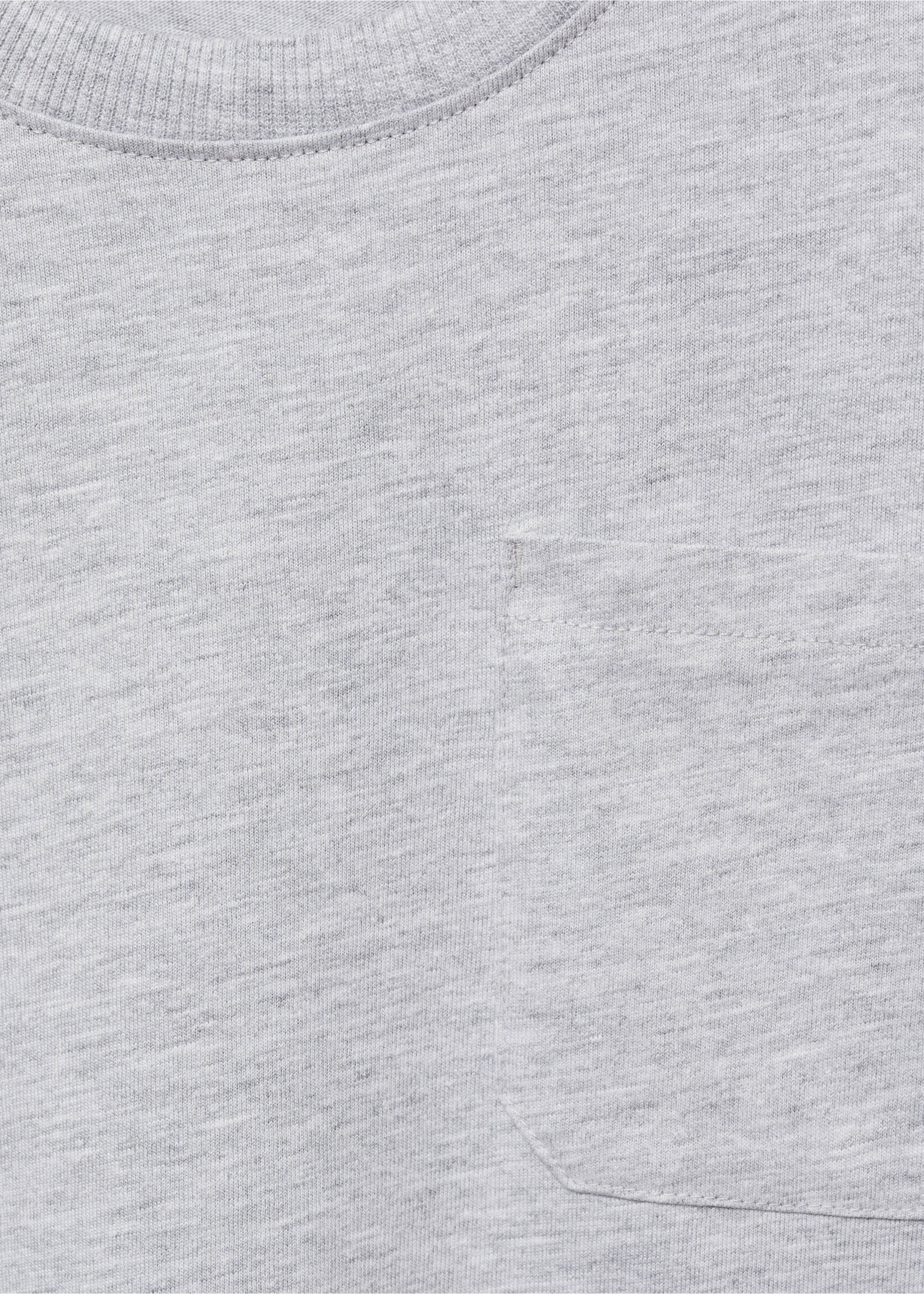 Basic T-shirt - Details of the article 0, Medium Heather Grey. Ref: 87030649-00.