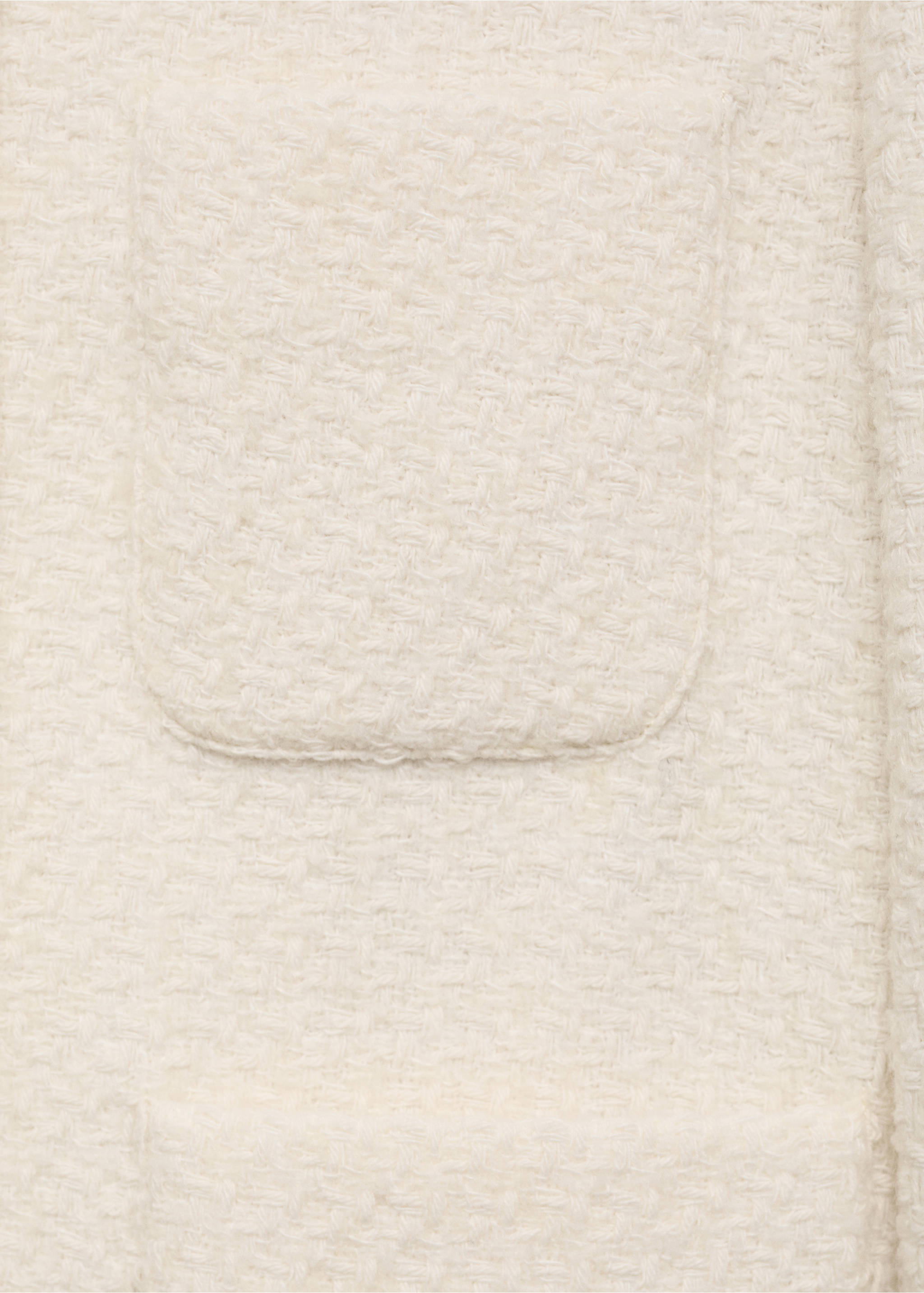 Tweed jacket with jewel buttons - Details of the article 0, Ecru. Ref: 87030653-00.